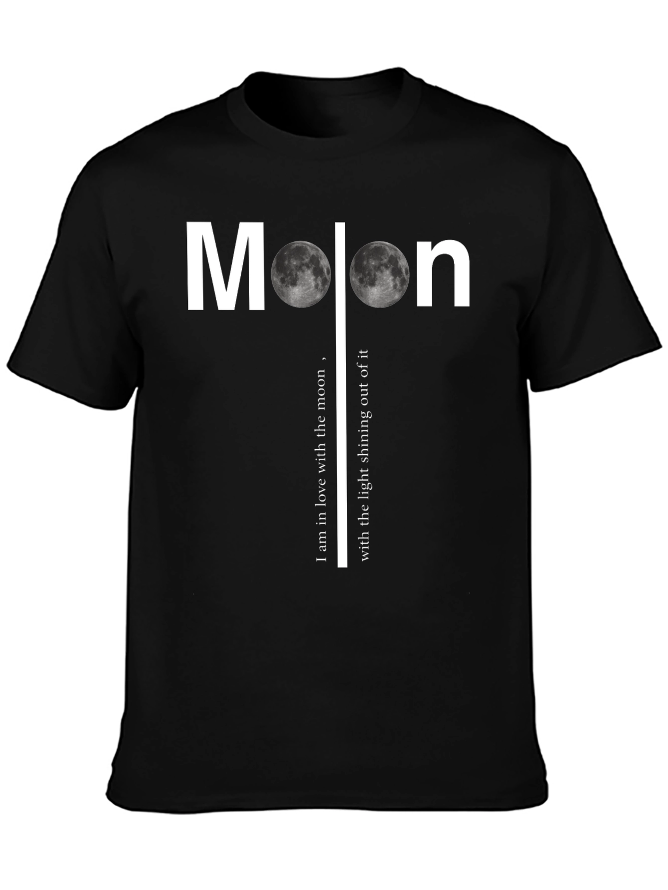 Black Moon Lover's T-Shirt - Black Graphic Tee view 3
