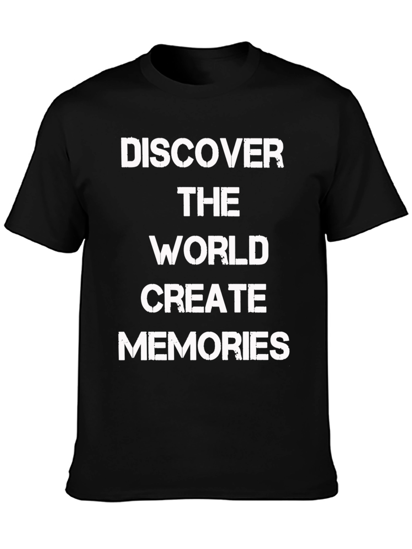 Black Discover the World Graphic Tee - Black view 3