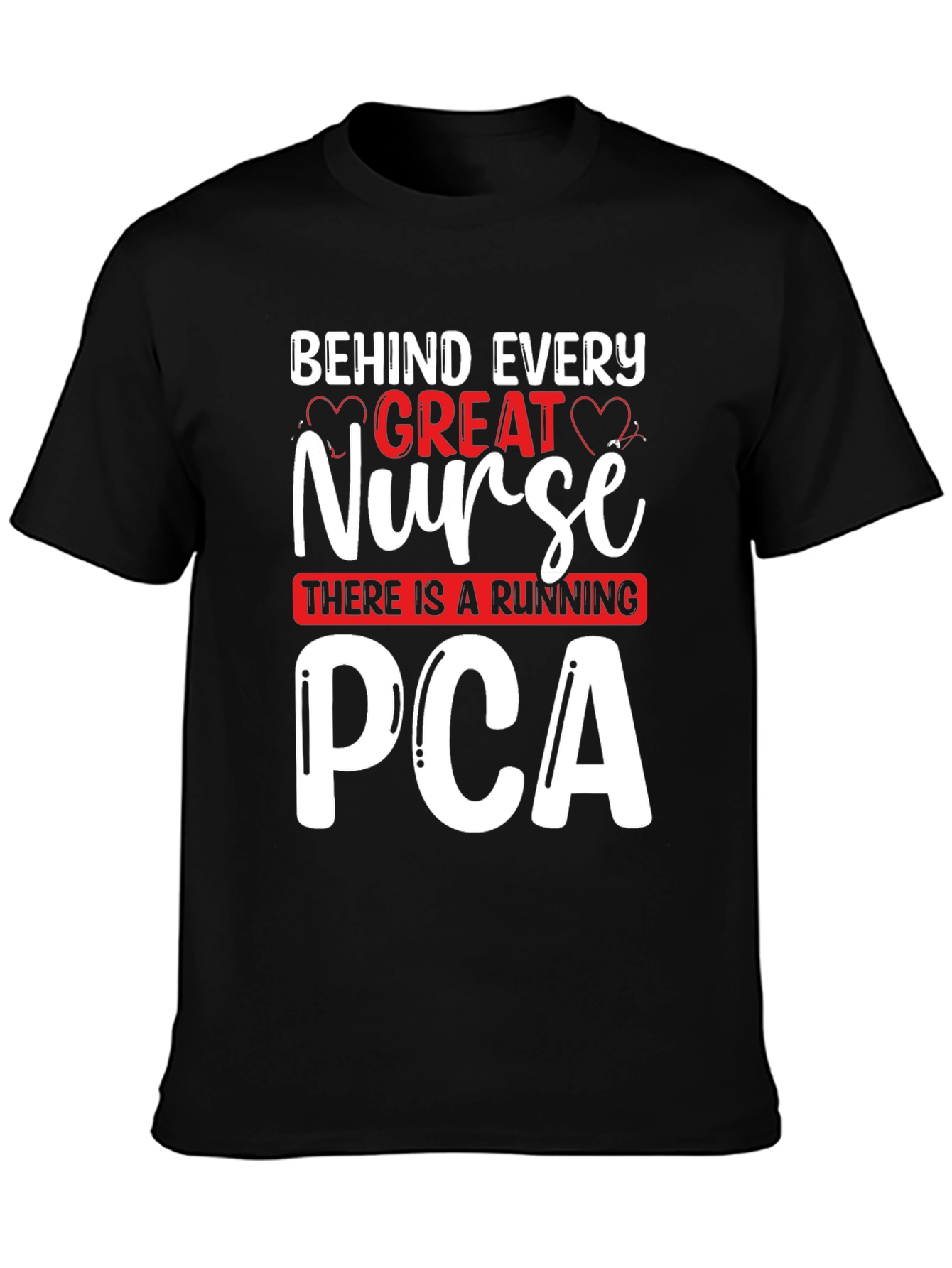 Black Great Nurse PCA T-Shirt - Unisex view 3