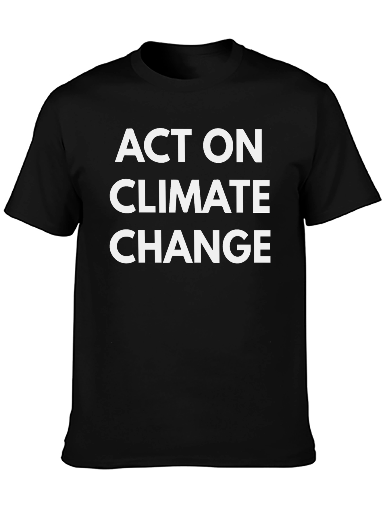 Black Act on Climate Change T-Shirt - Black Activism Tee view 3