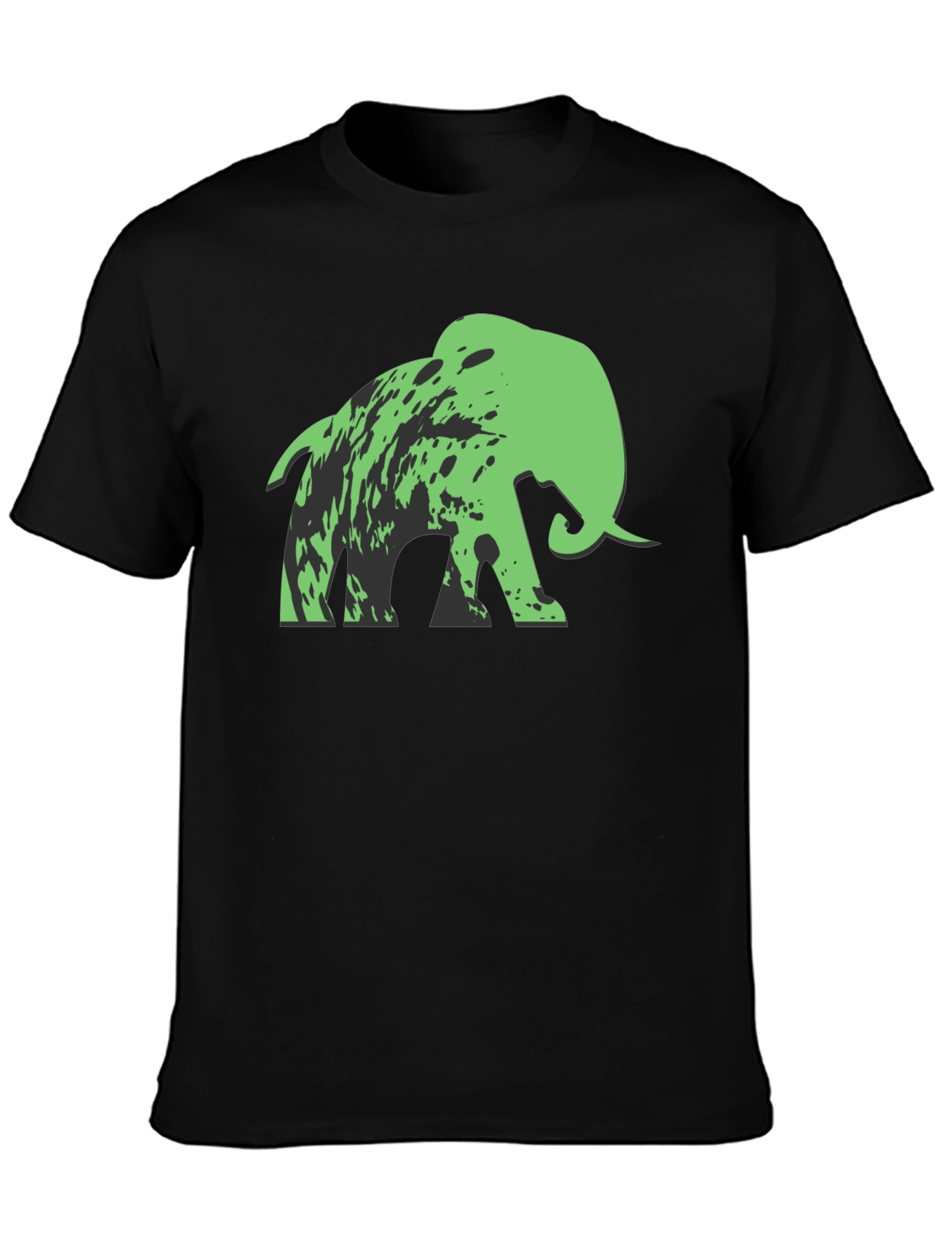 Black Mammoth Graphic Tee - Black Cotton Blend view 3