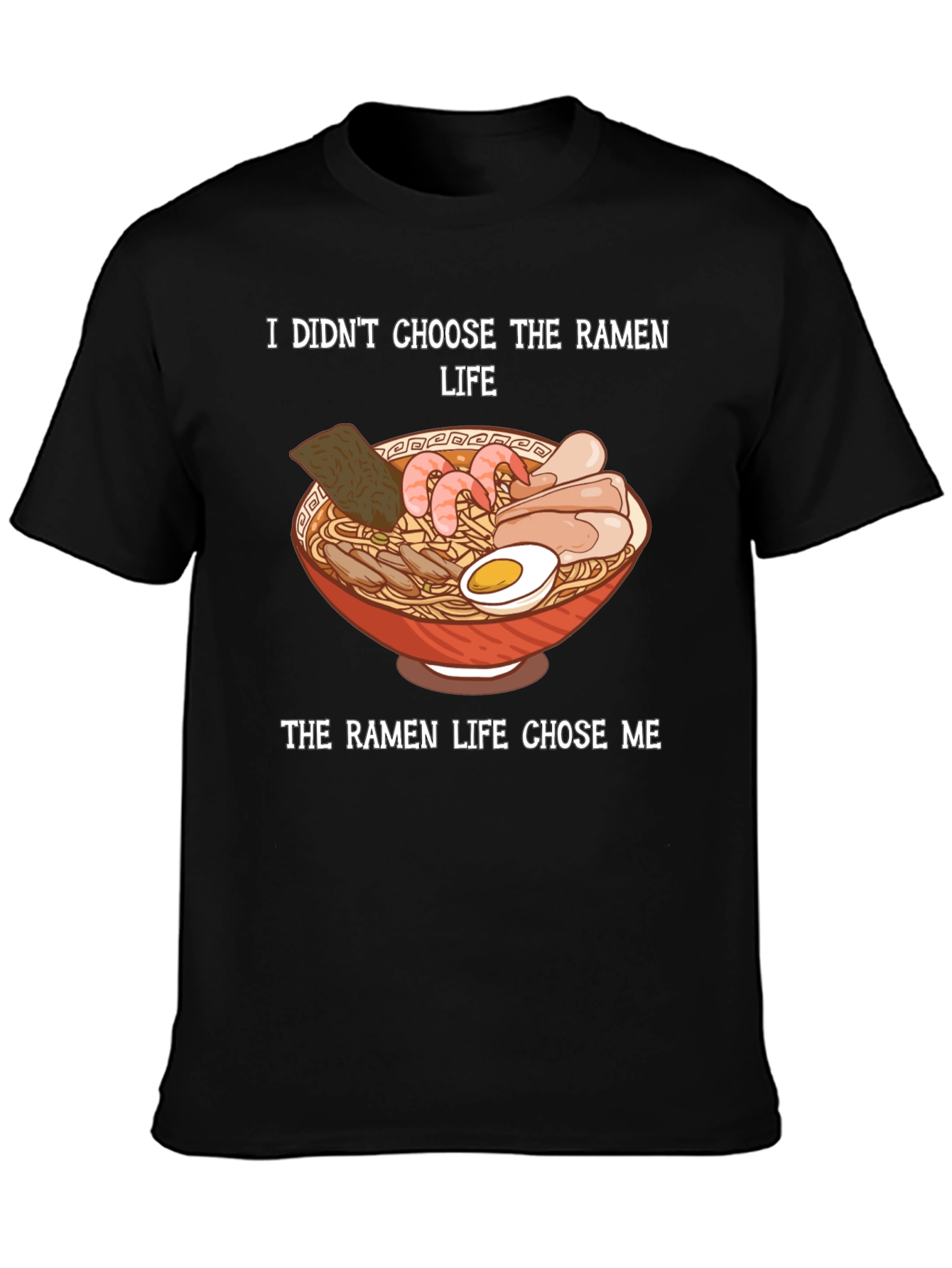 Black Ramen Life Black Graphic Tee view 3