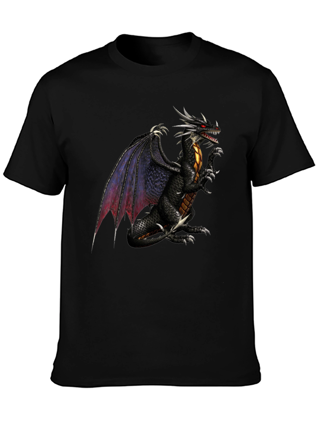 Black Dragon Graphic Black T-Shirt view 3
