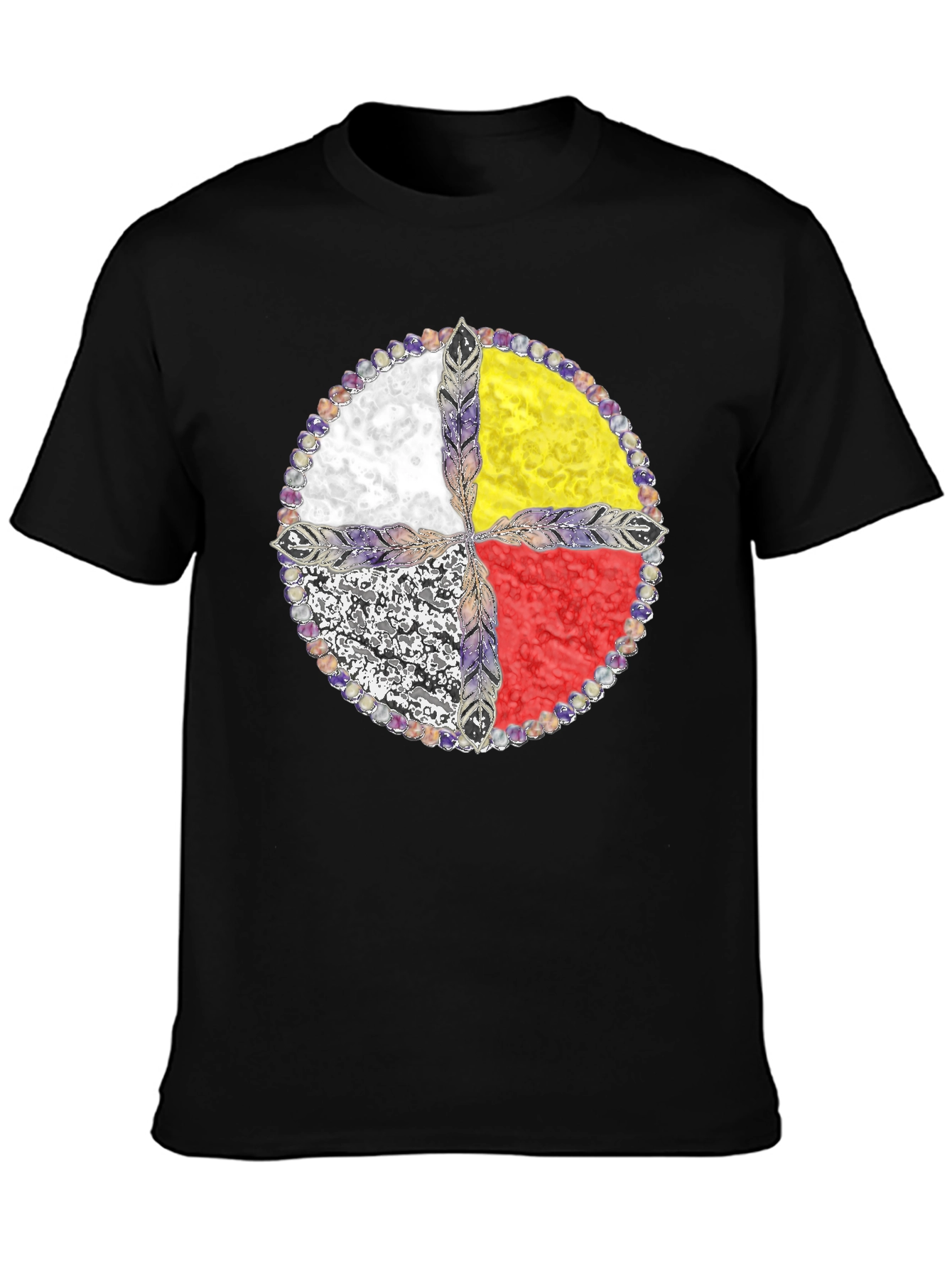 Medicine Wheel T-Shirt - Native American Design - 3