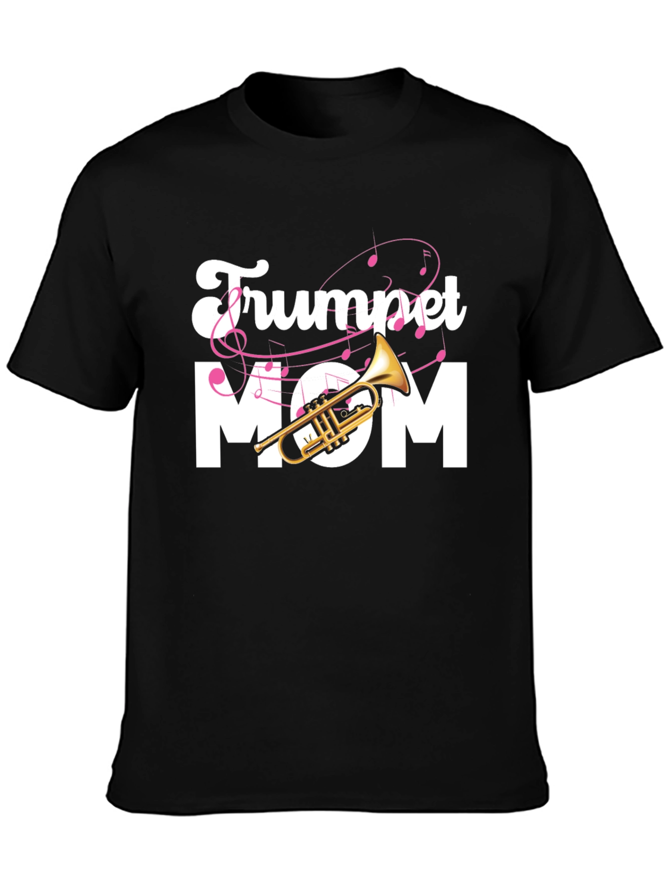Black Trumpet Mom Graphic Tee view 3