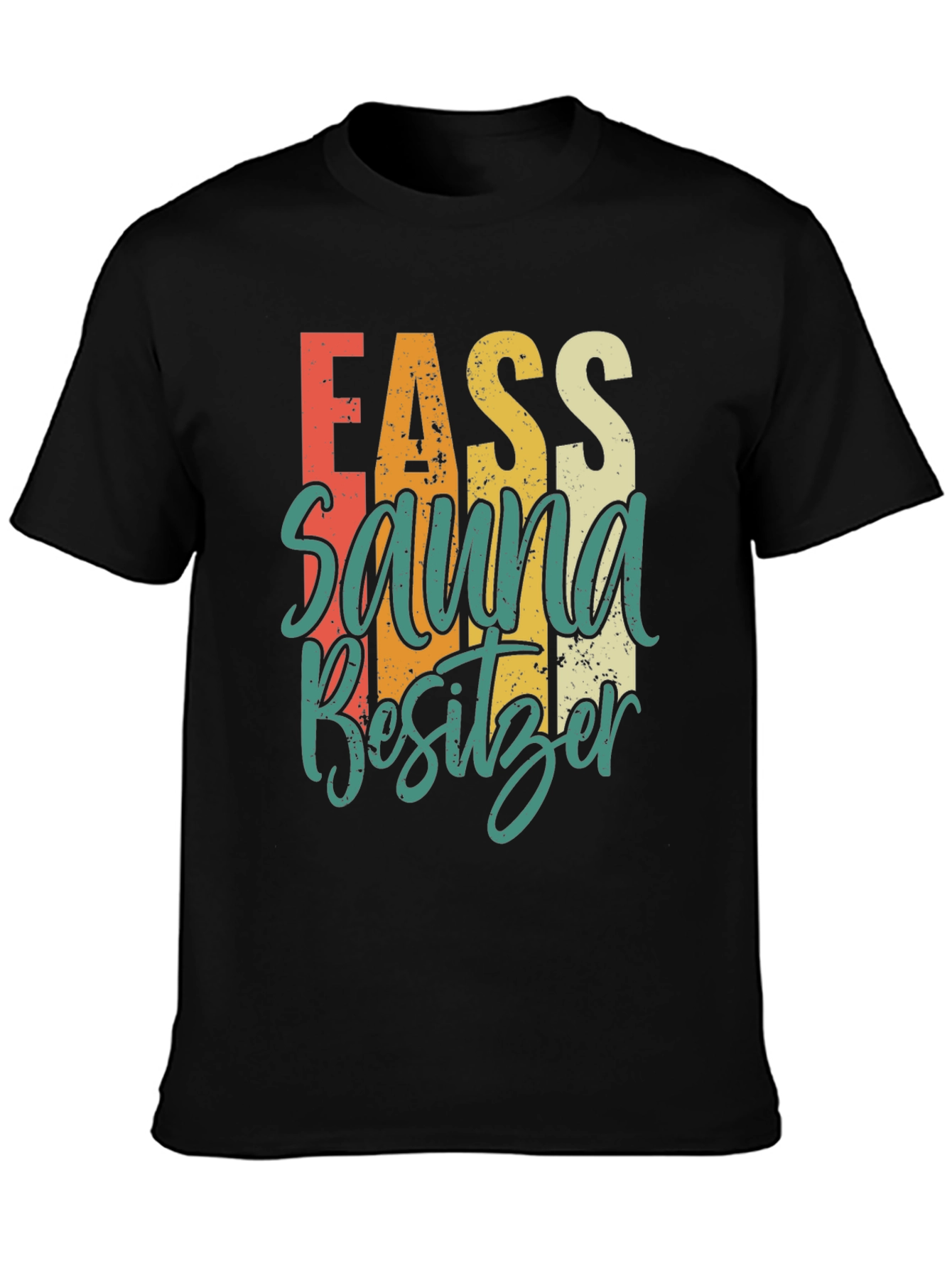 Black Fass Sauna Besitzer T-Shirt view 3