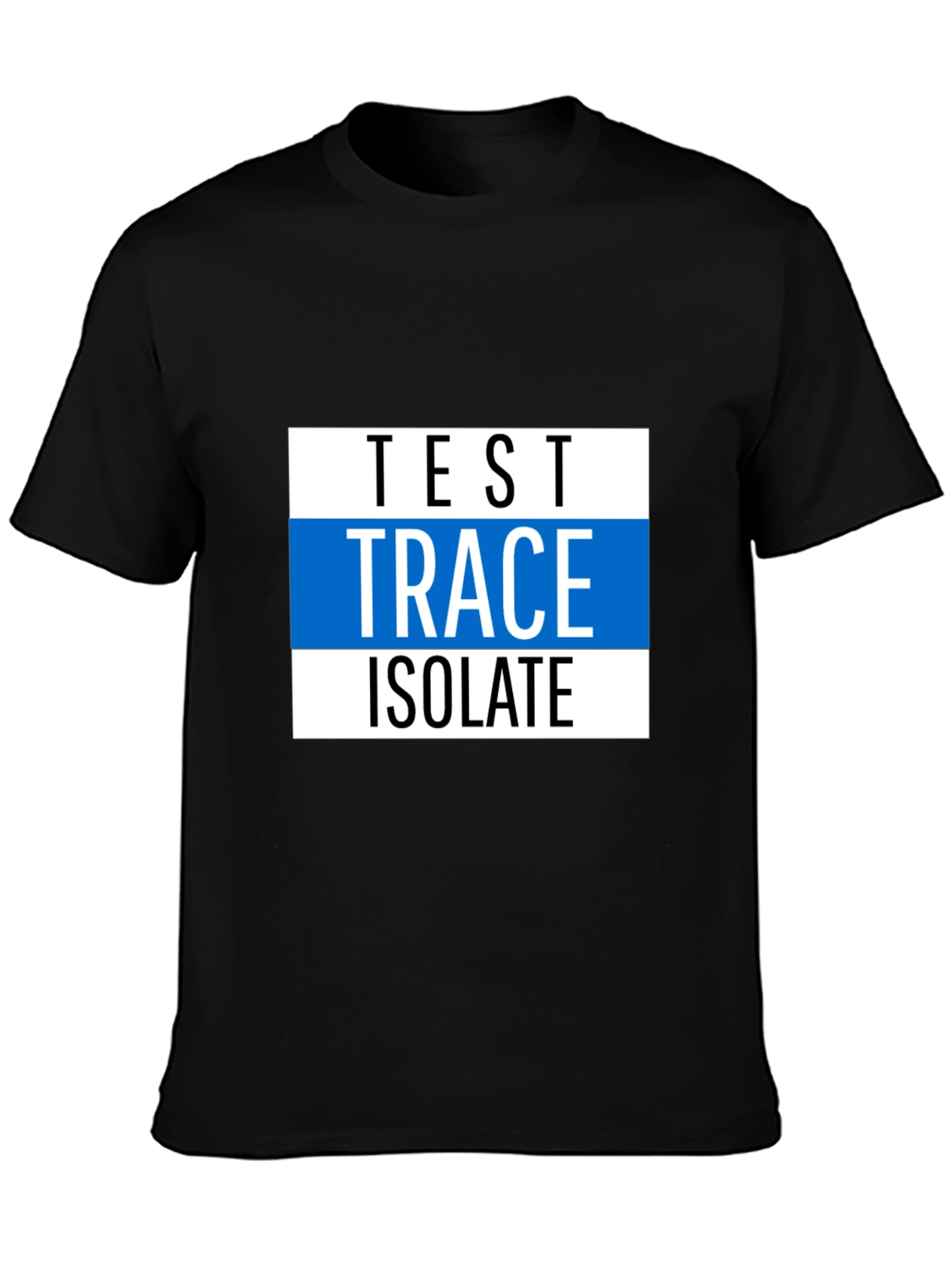 Black Test Trace Isolate Graphic Tee view 3