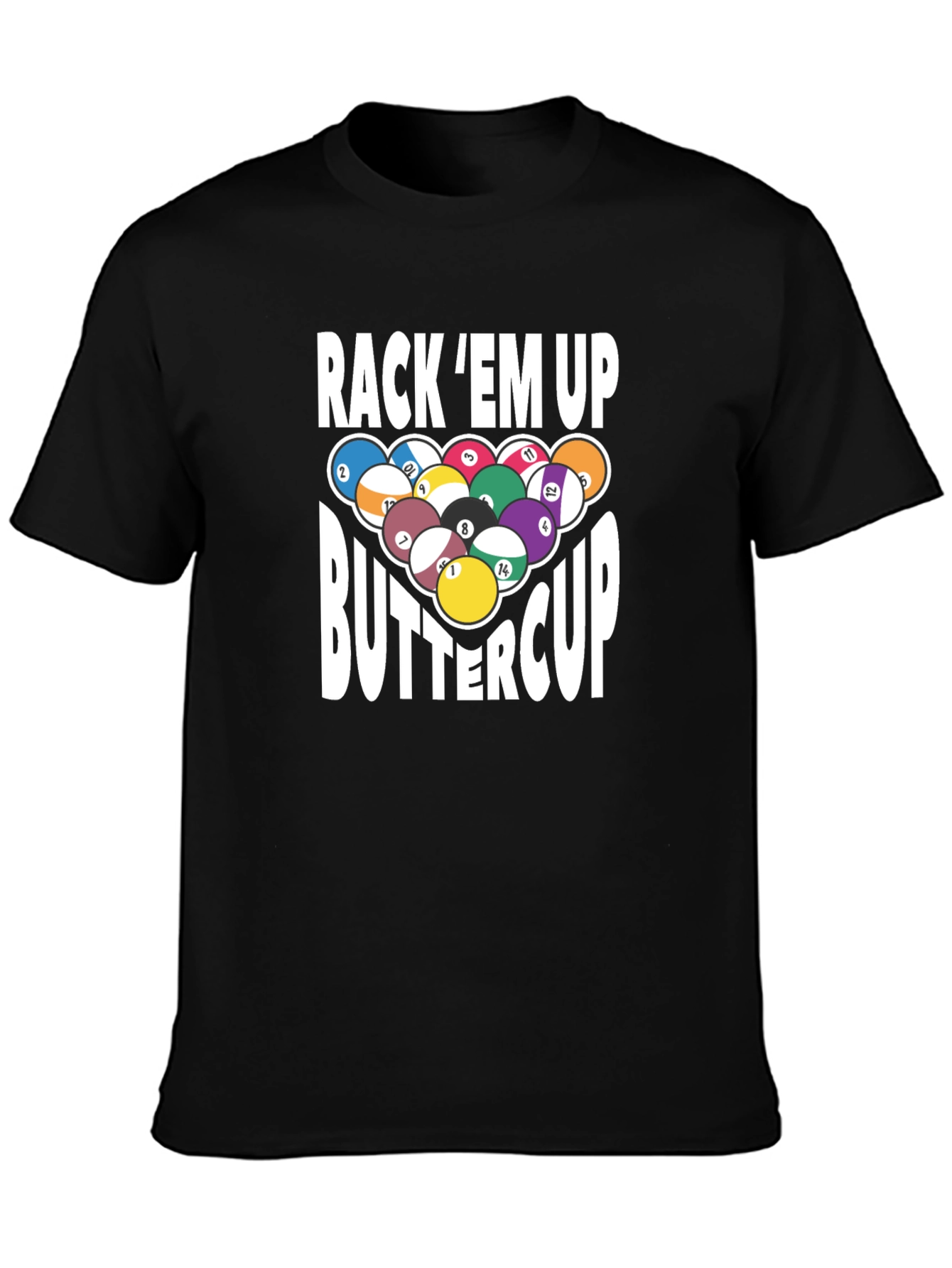 Rack 'Em Up Buttercup Billiards T-Shirt - 3