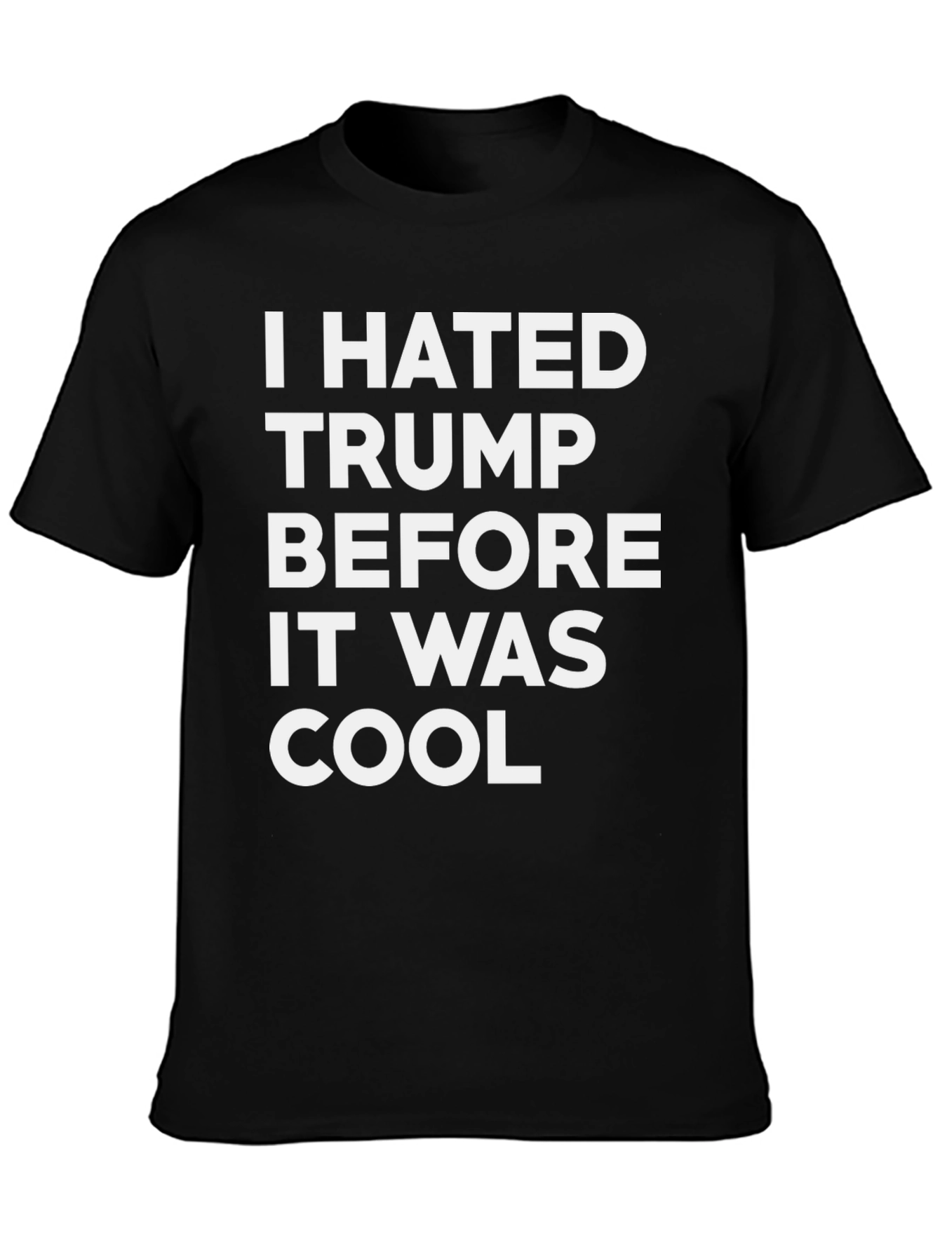 Black I Hated Trump Before It Was Cool T-Shirt view 3