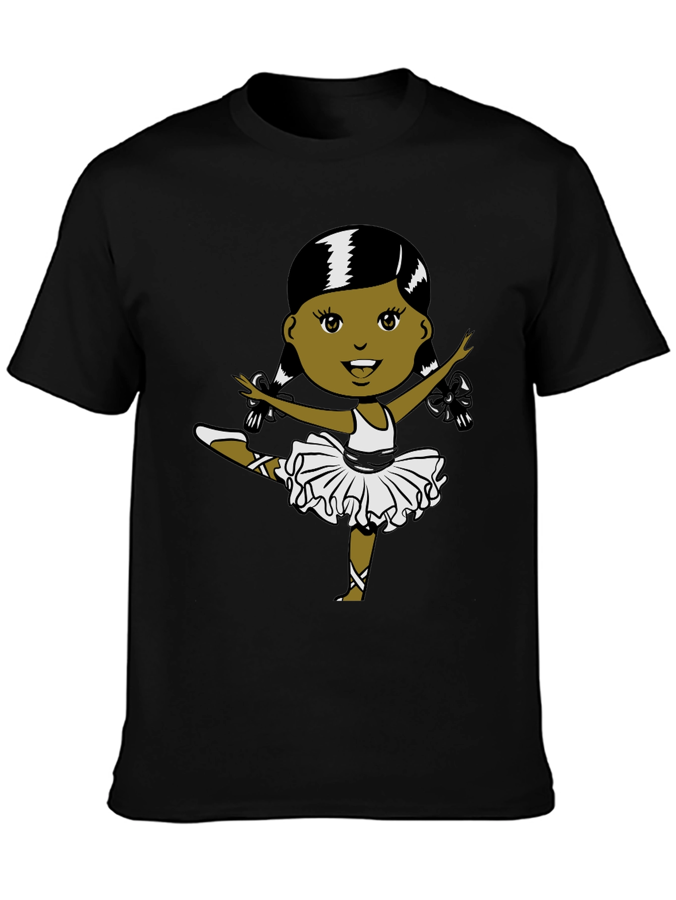 Ballerina Graphic T-Shirt - Black - 3