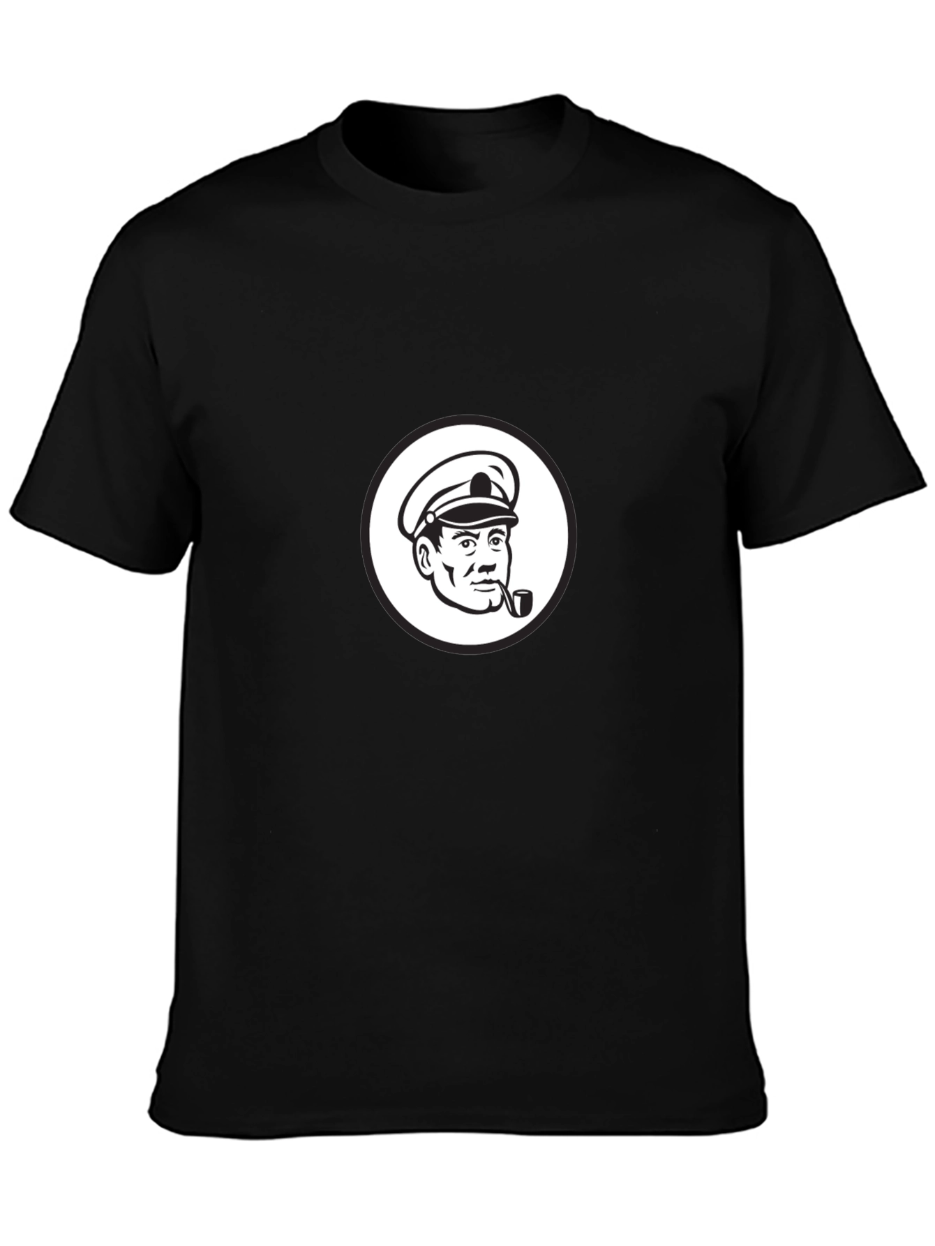 Black Captain Graphic Tee - Retro Style view 3