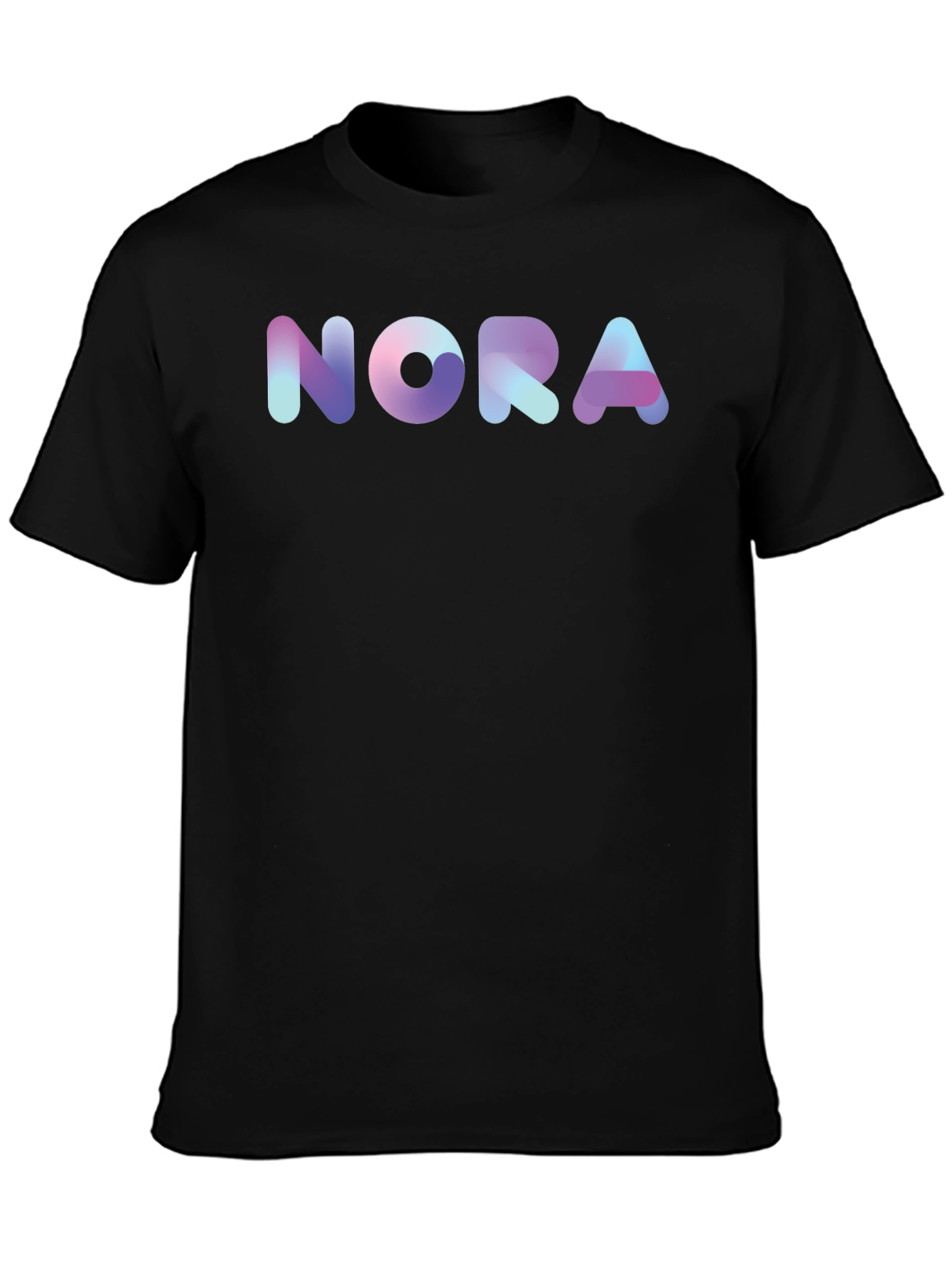 Nora Gradient Graphic Black T-Shirt - 3