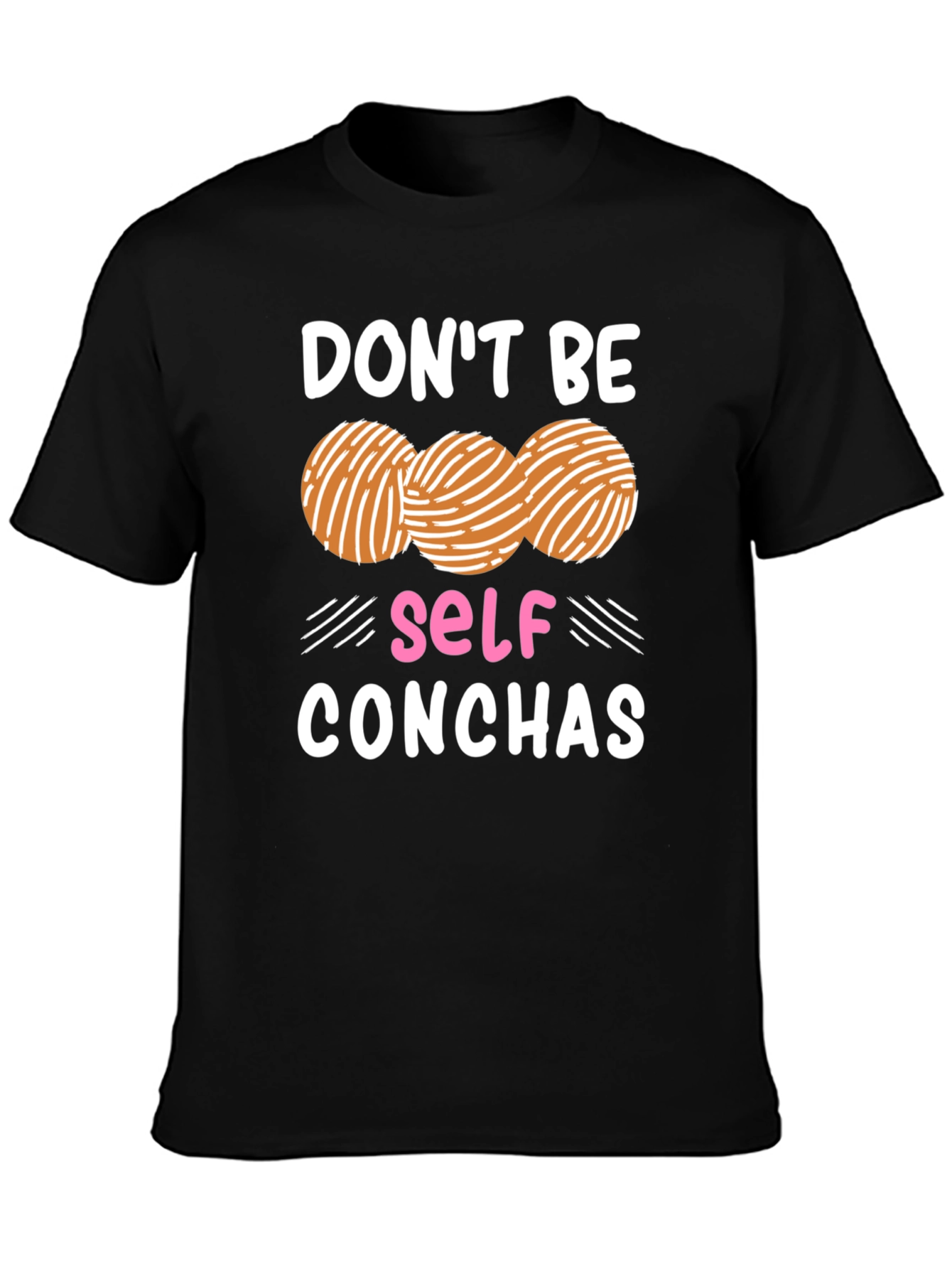 Black Don't Be Self Conchas Graphic T-Shirt view 3