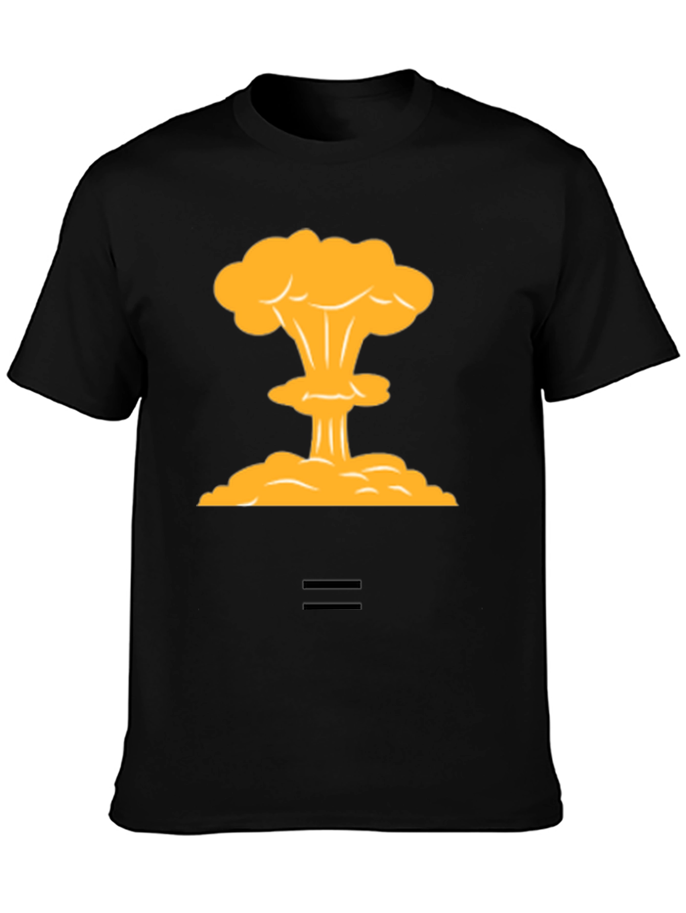 Black Atomic Blast Tee - Statement Graphic T-Shirt view 3
