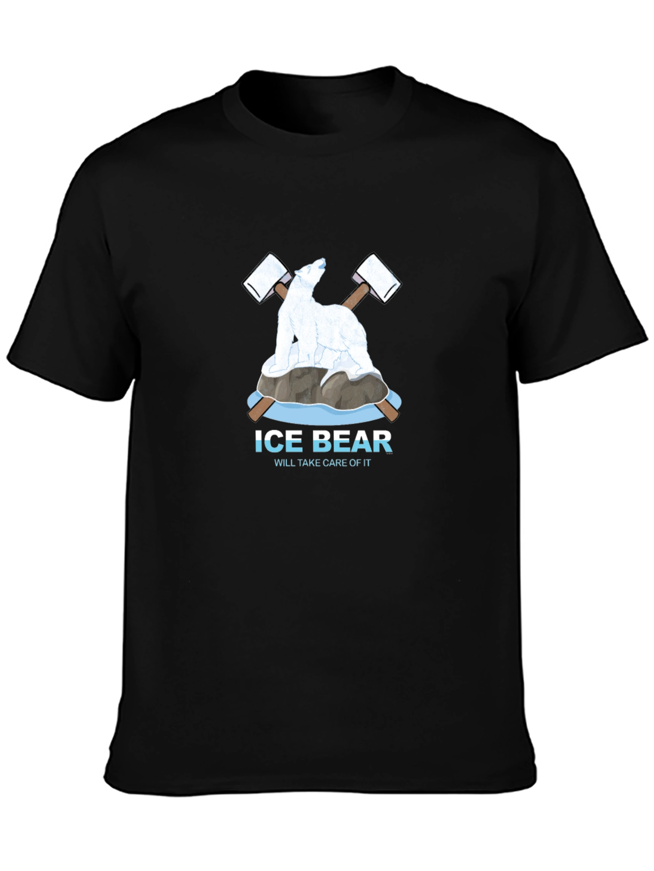 Black Ice Bear Graphic Tee - Will Take Care Of It view 3