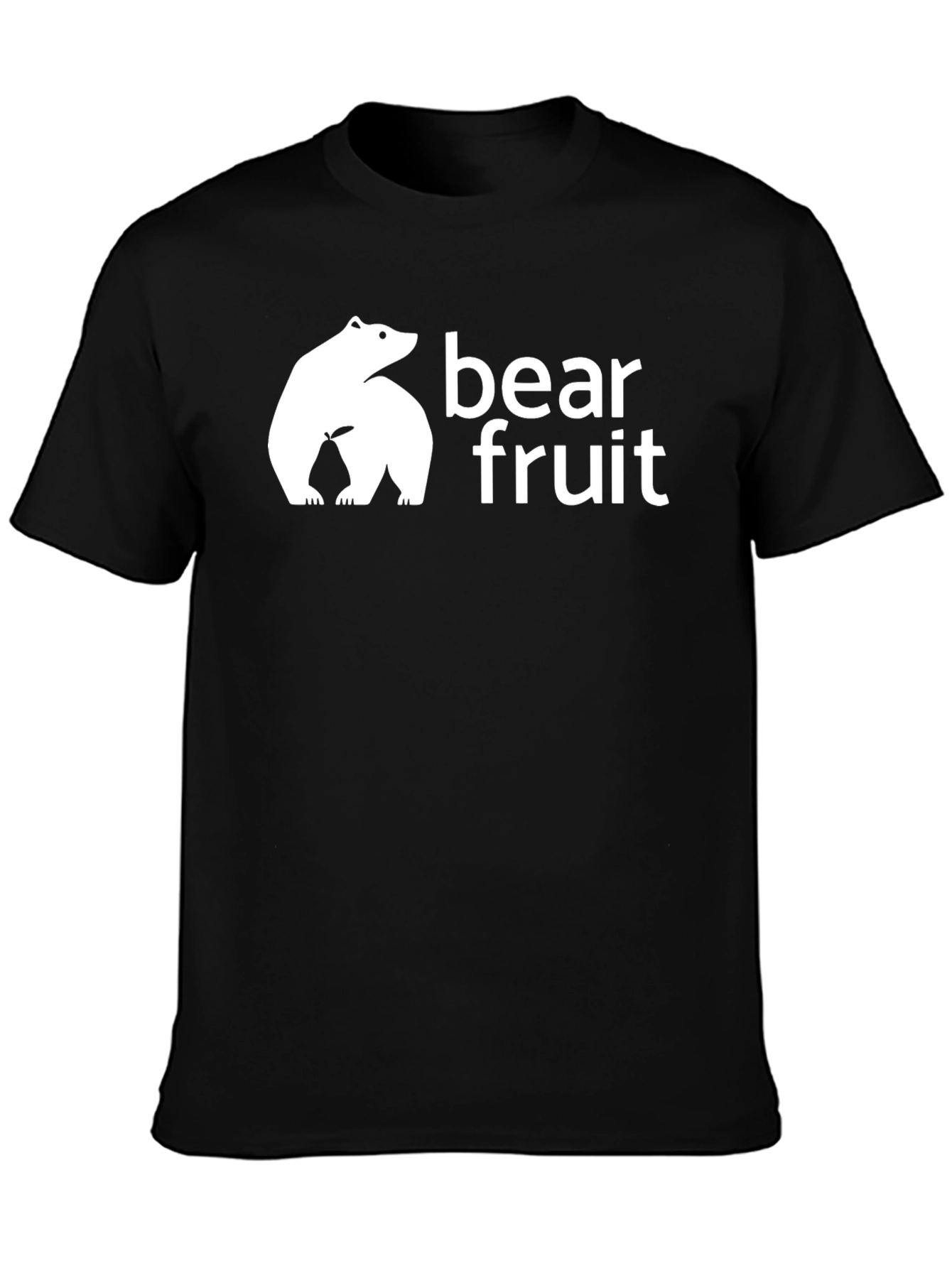 Black Bear Fruit Graphic T-Shirt - Funny Design view 3