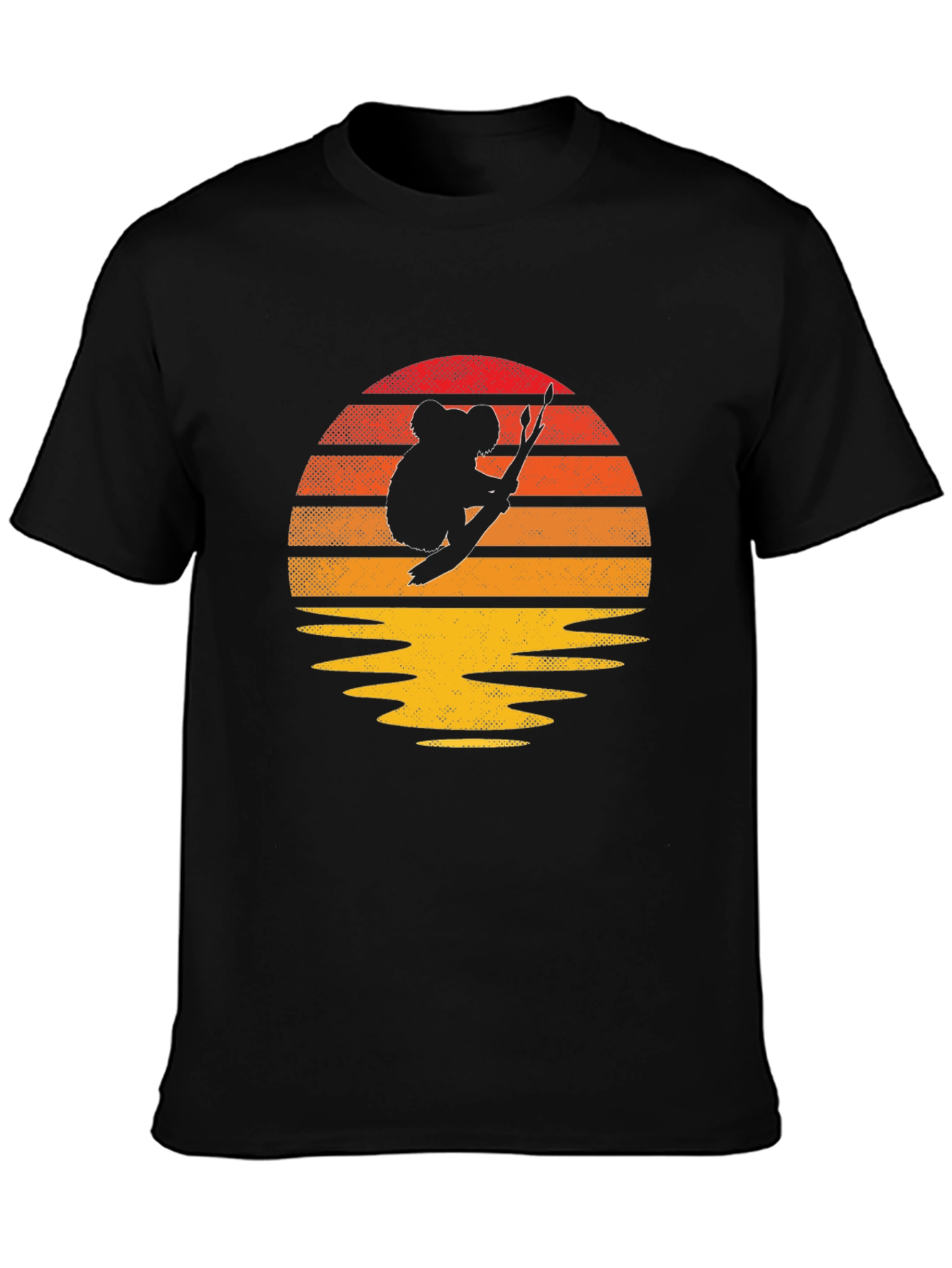 Black Koala Sunset T-Shirt - Stylish Graphic Tee view 3