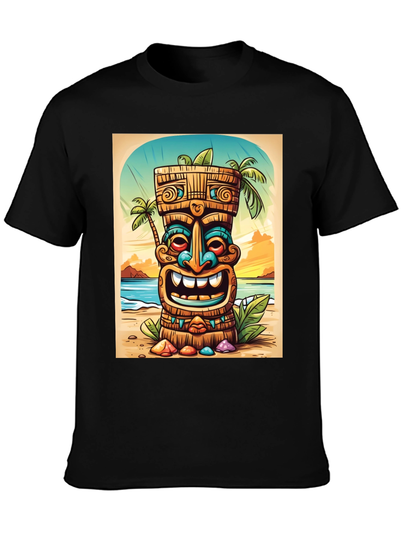 Tropical Tiki Graphic Tee - Island Vibes - 3