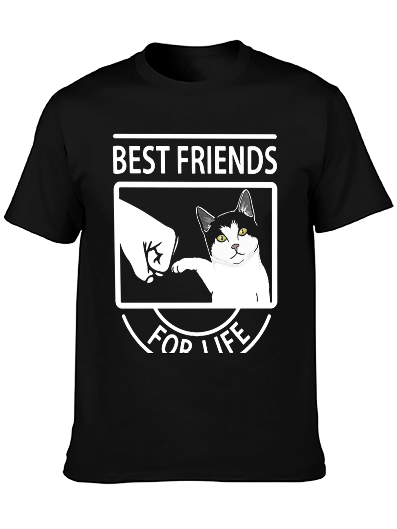 Black Best Friends For Life T-Shirt view 3