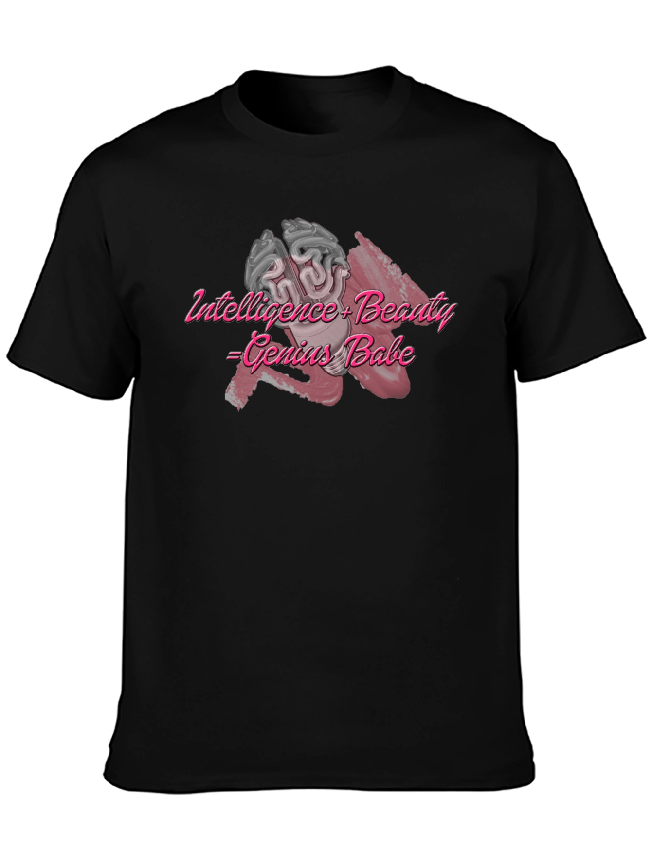Black Intelligence + Beauty Graphic Tee view 3