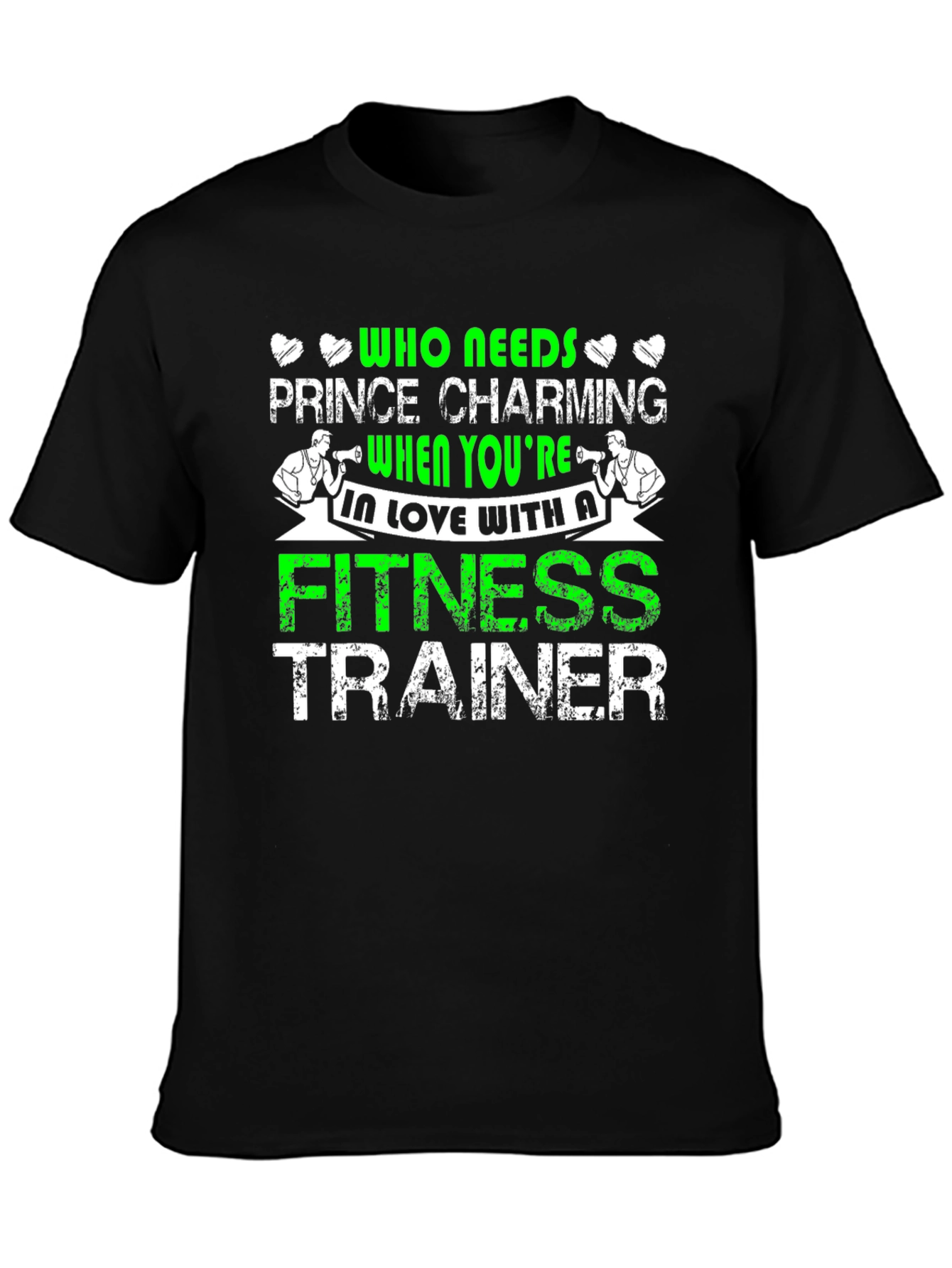 Black Fitness Trainer T-Shirt Funny Gym Workout Tee view 3