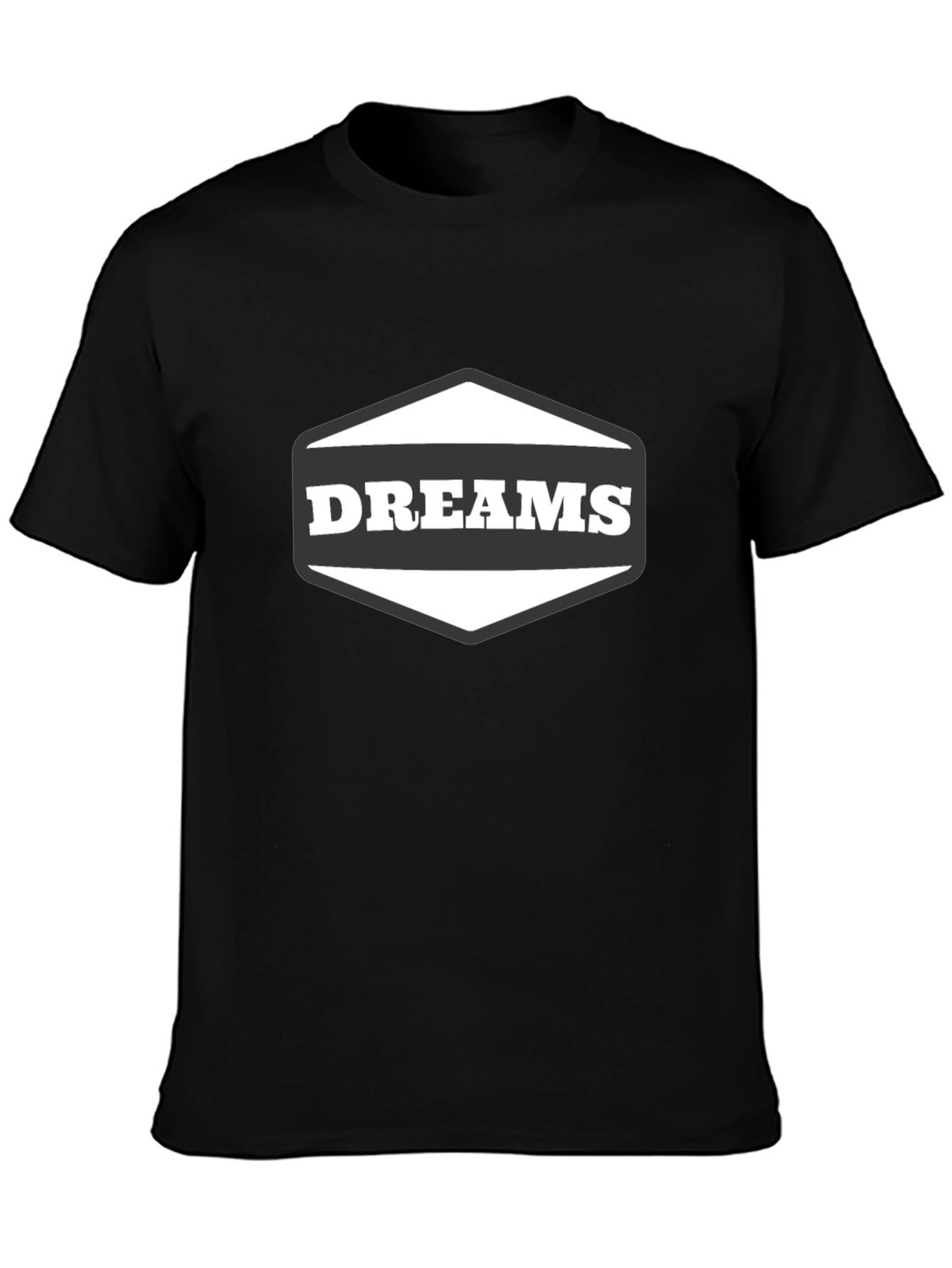 Black Dreams Graphic Black T-Shirt view 3