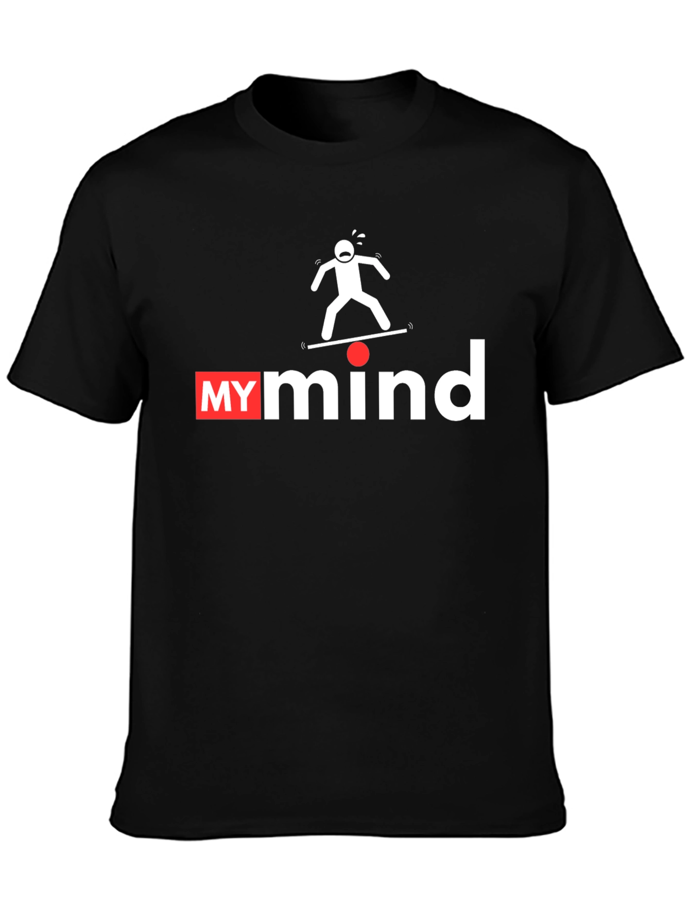 Black My Mind Balancing Act Graphic T-Shirt view 3