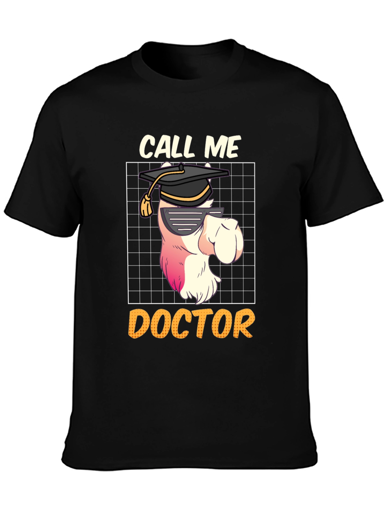 Black Call Me Doctor T-Shirt - Graduation Gift view 3