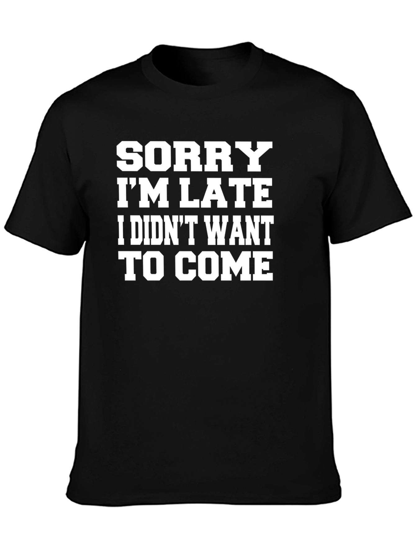 Black Funny Sarcastic Graphic T-Shirt view 3