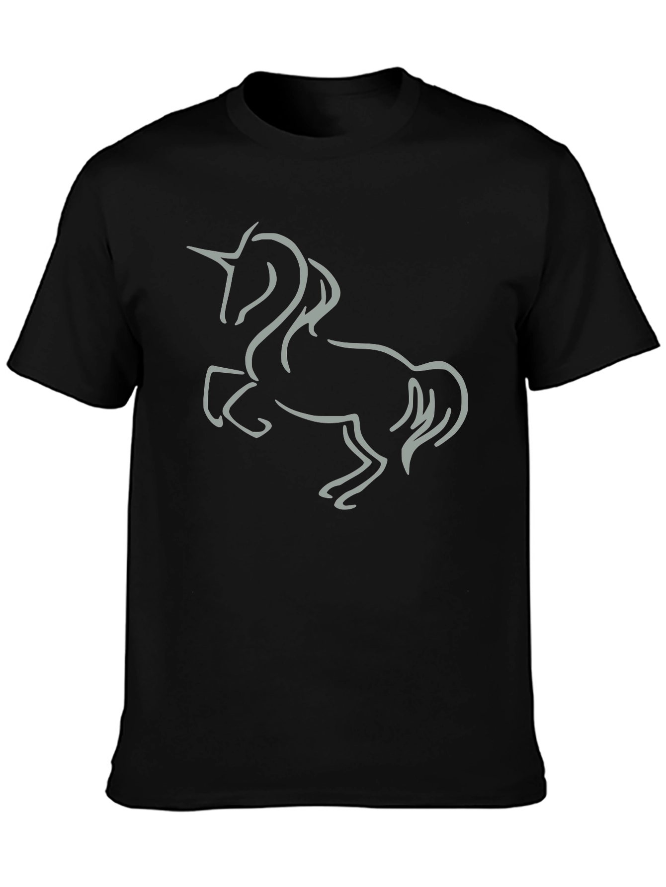 Black Unicorn Graphic Tee - Black view 3