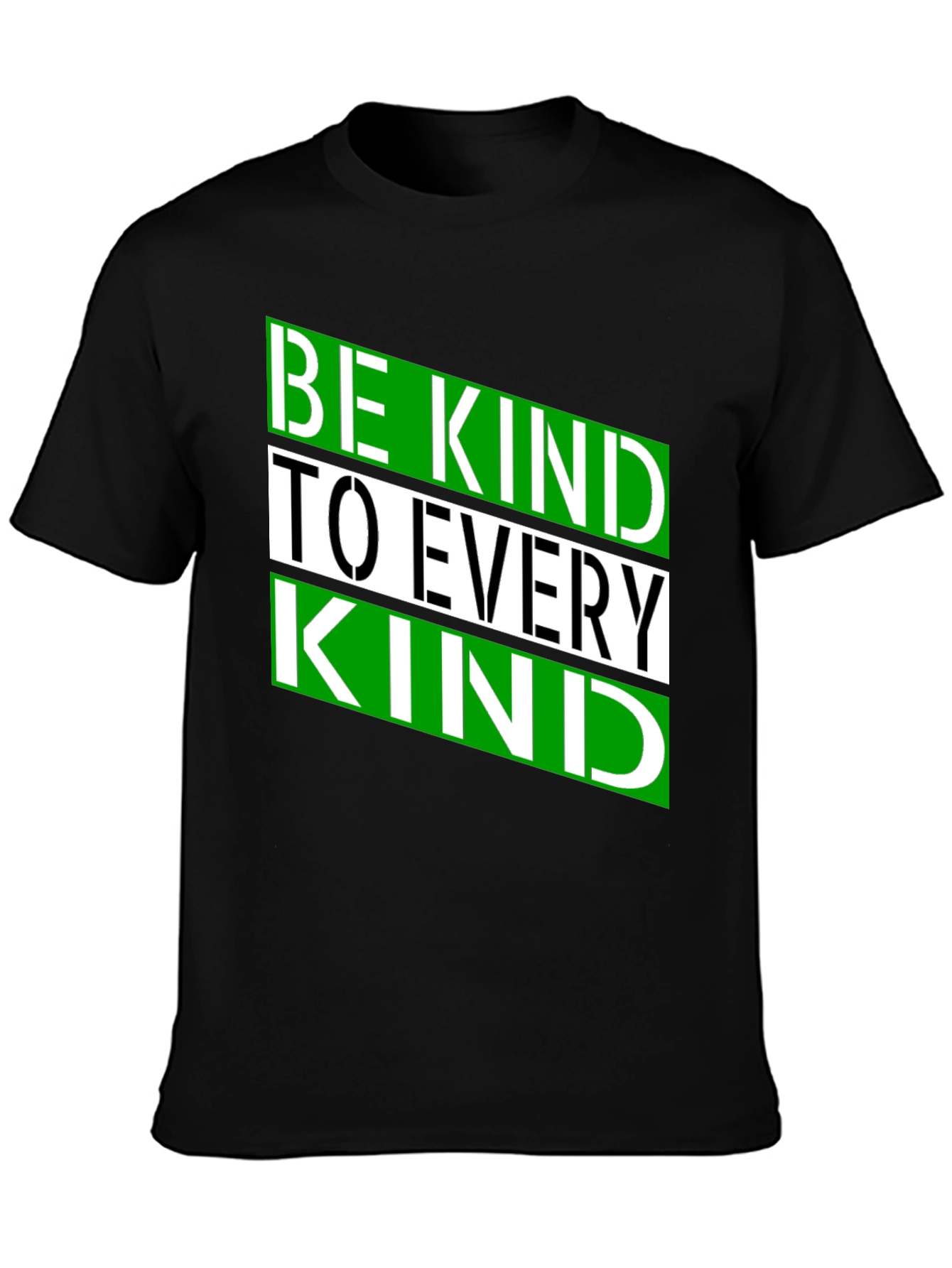 Black Be Kind to Every Kind Black T-Shirt view 3