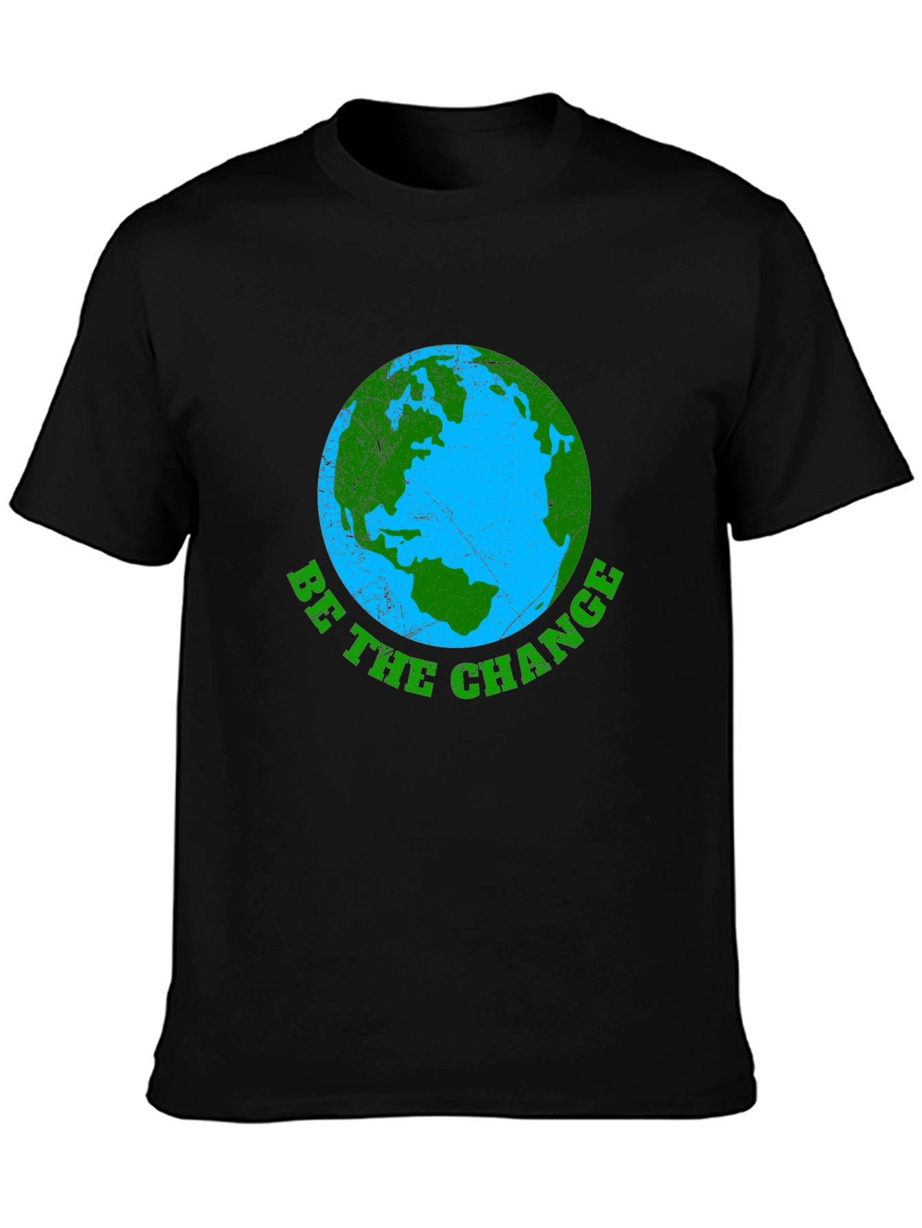 Black Be The Change Earth Graphic Tee view 3