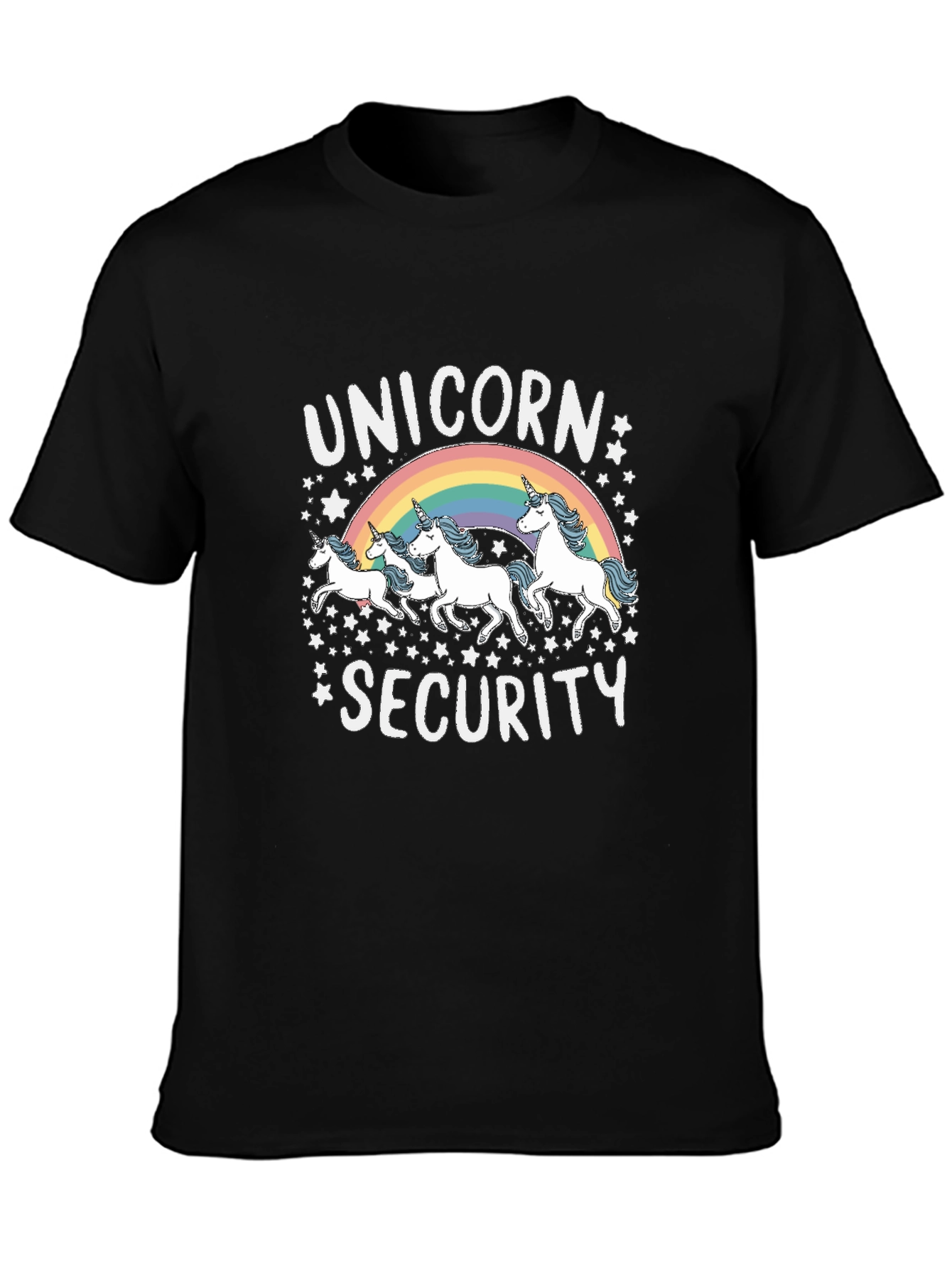 Black Unicorn Security Graphic Tee view 3
