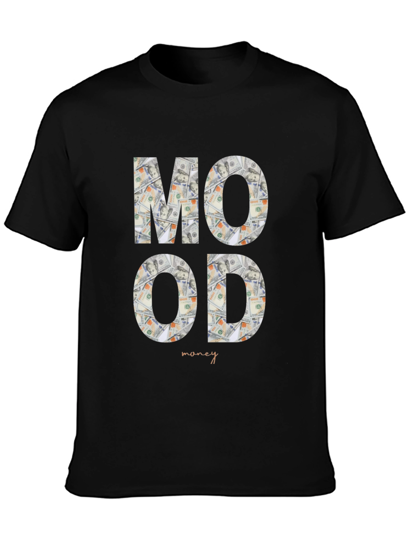 Black Money Mood Graphic Tee - Stylish & Unique view 3