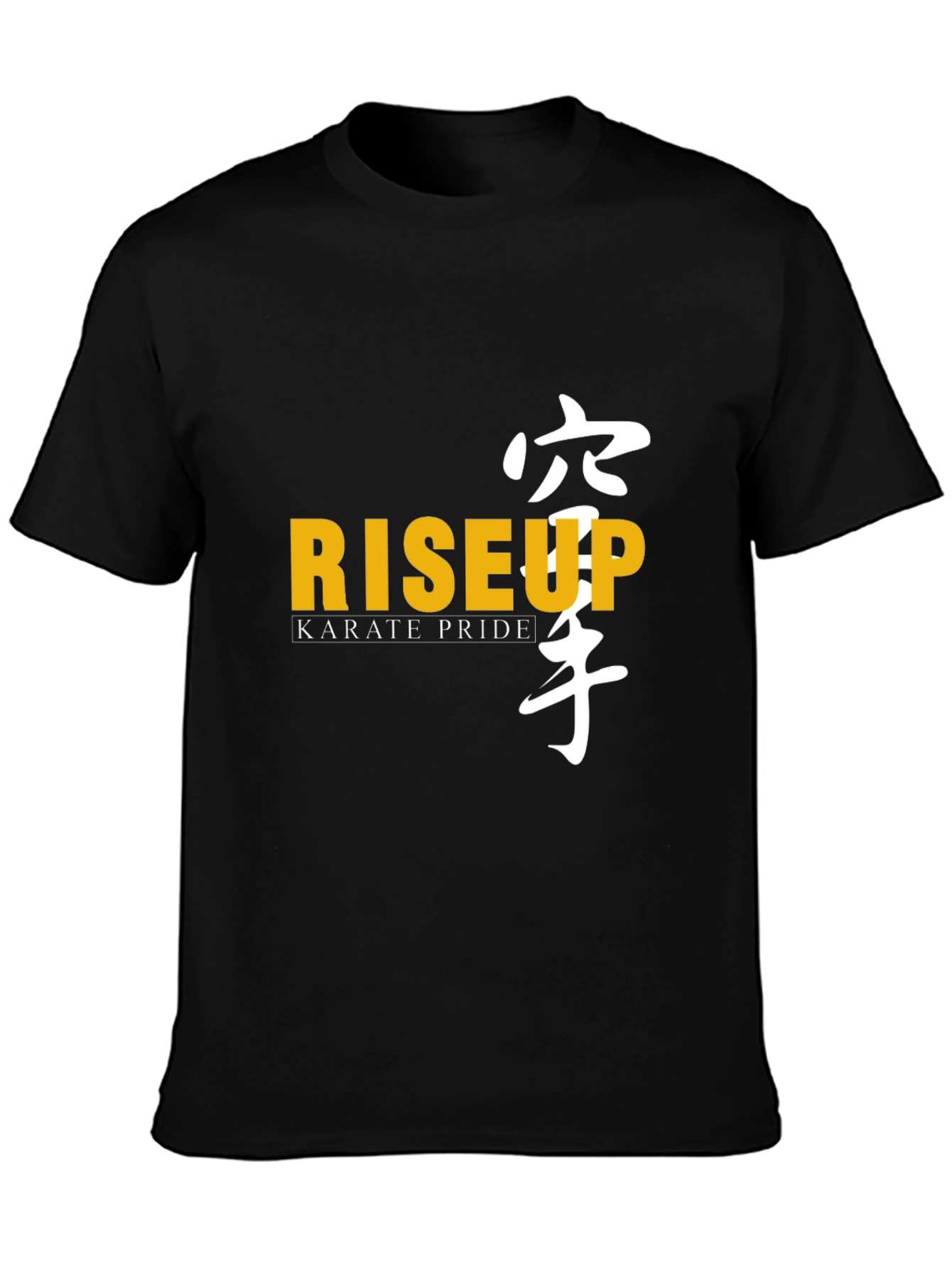 Black Rise Up Karate Pride Black T-Shirt view 3