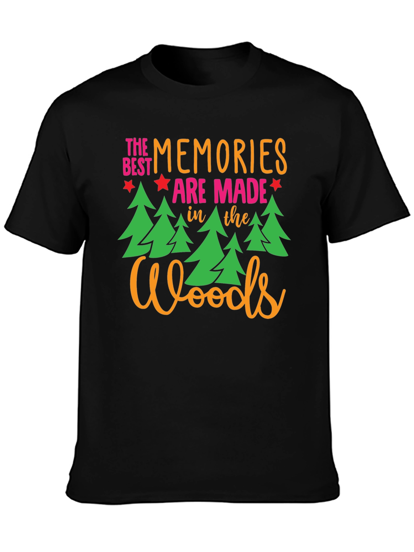 Black Woods Memories Graphic Tee view 3