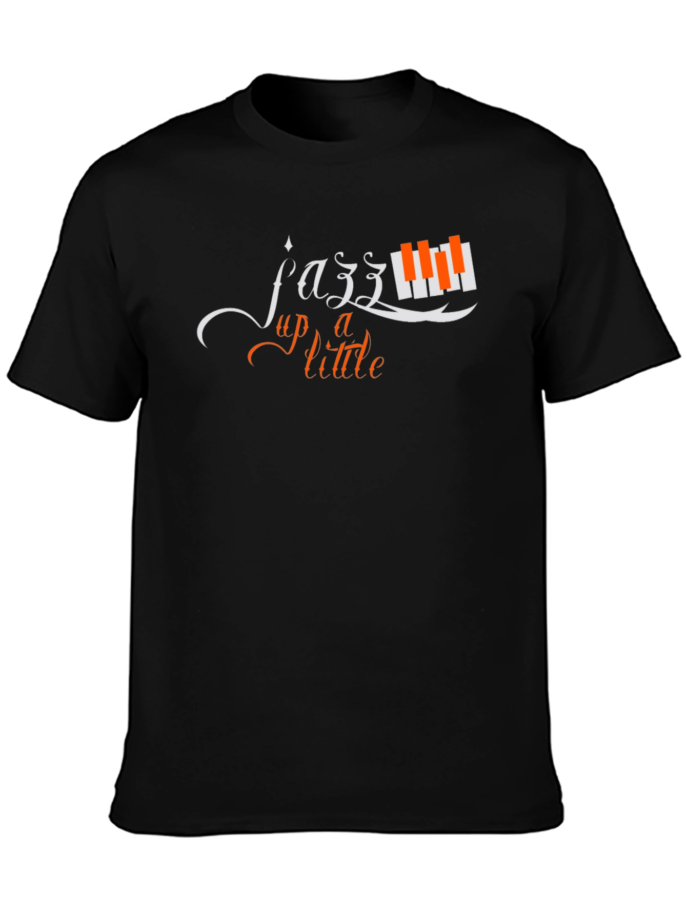 Black Jazz Up a Little Black T-Shirt Music Lover Tee view 3