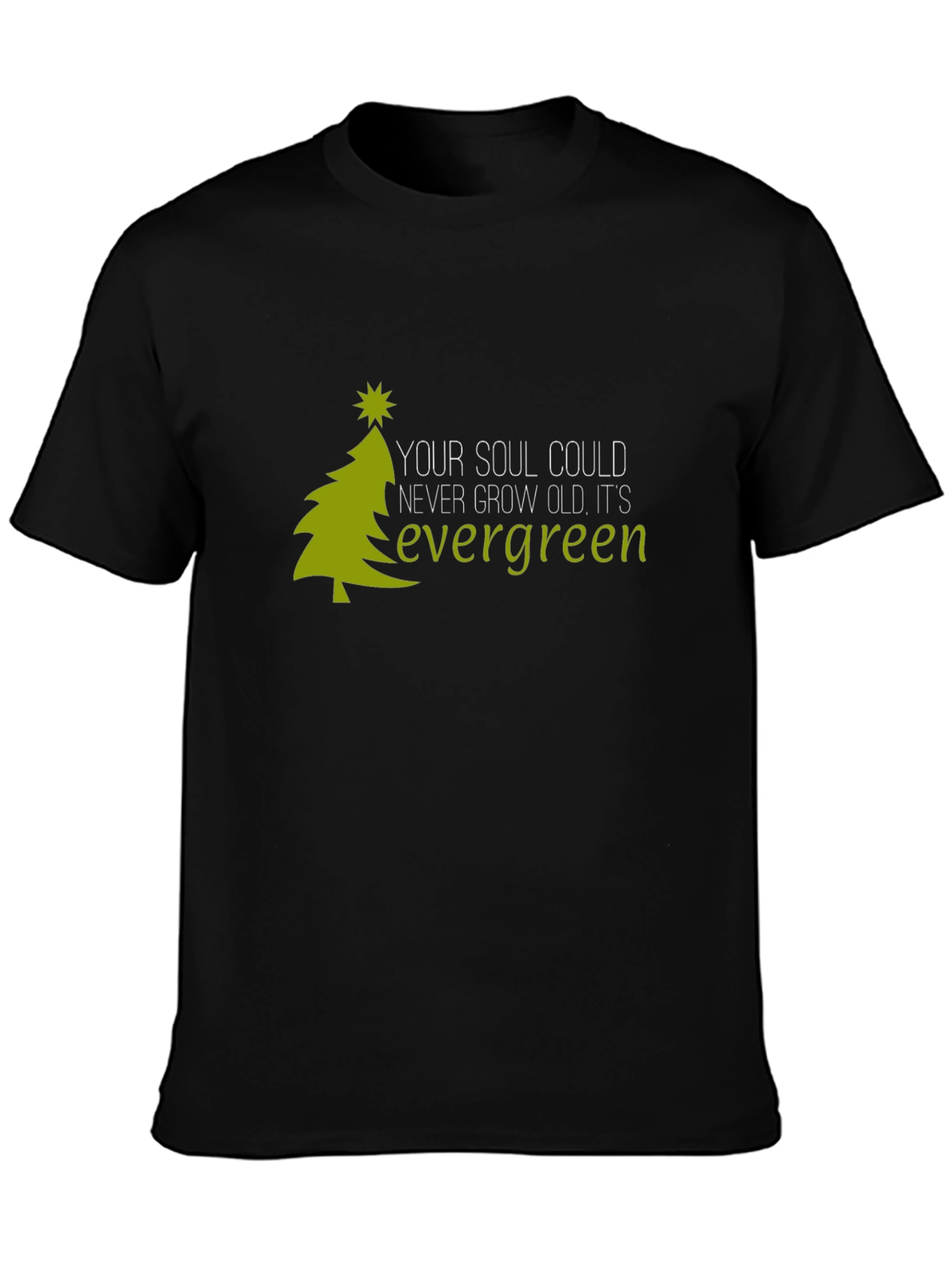 Black Evergreen Soul Graphic Tee - Unisex view 3