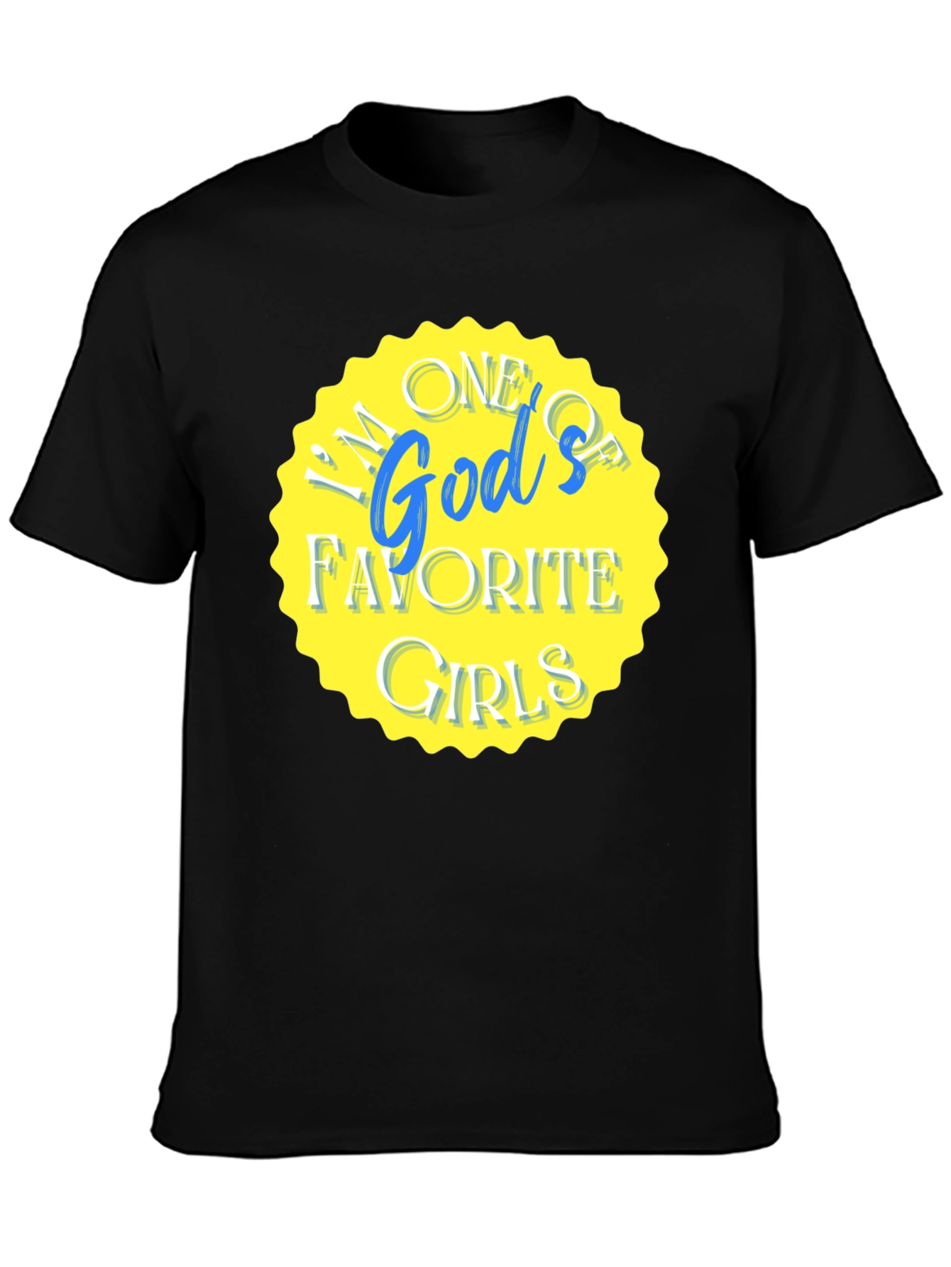 Black God's Favorite Girls Graphic Tee view 3