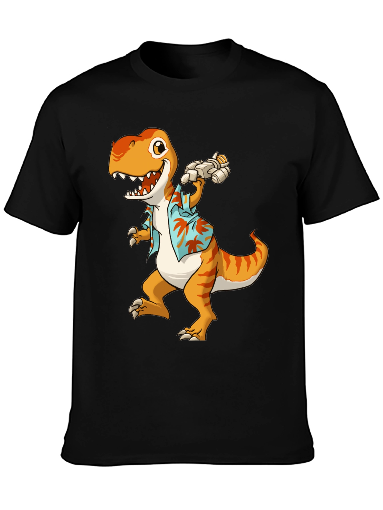 Black Dino Summer T-Shirt: Jurassic Fun! view 3