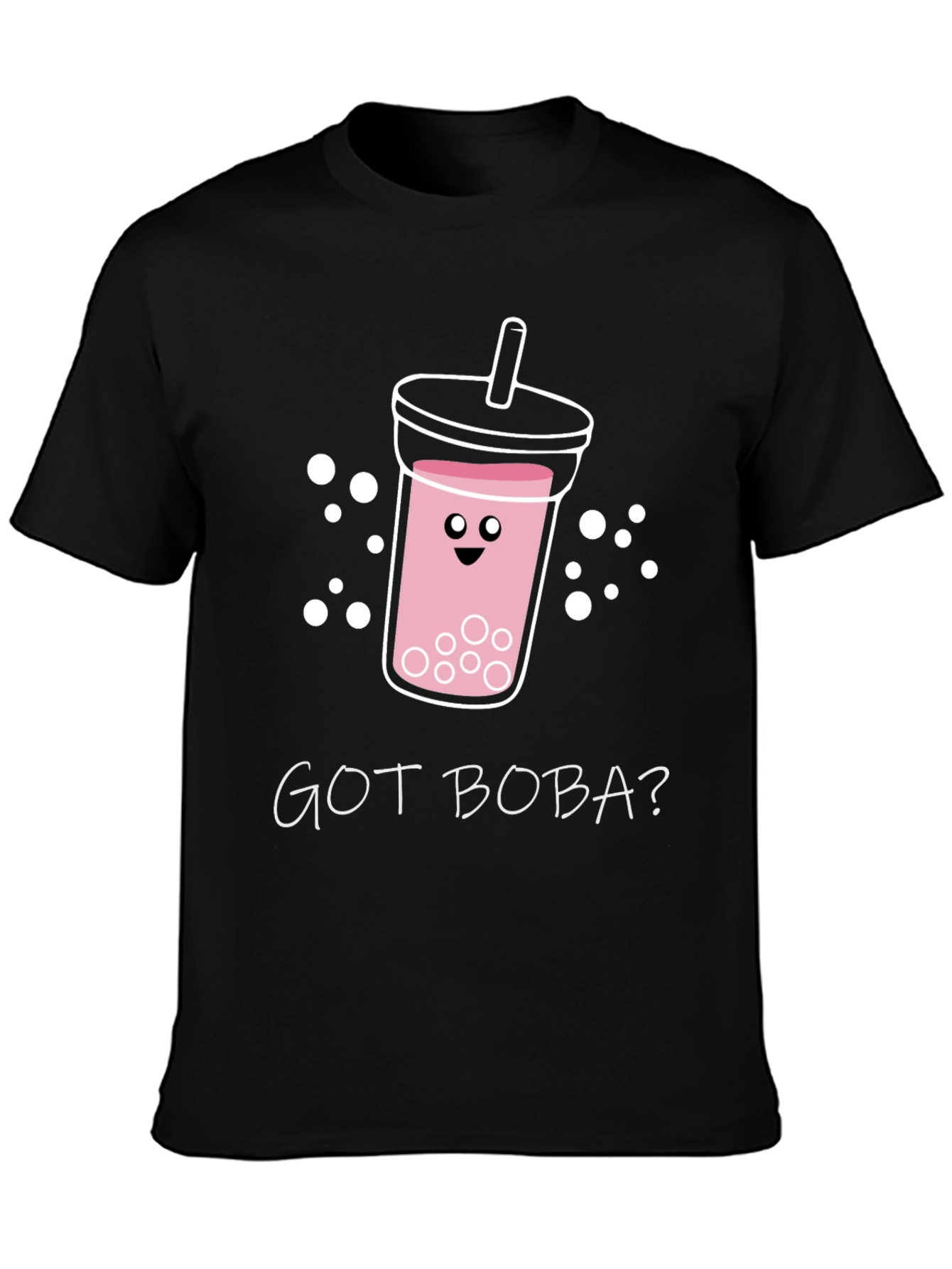 Black Got Boba? Graphic Tee - Bubble Tea Lover's T-Shirt view 3