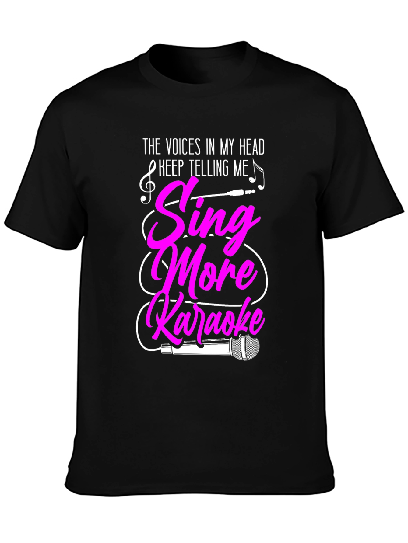 Black Sing More Karaoke Graphic T-Shirt view 3