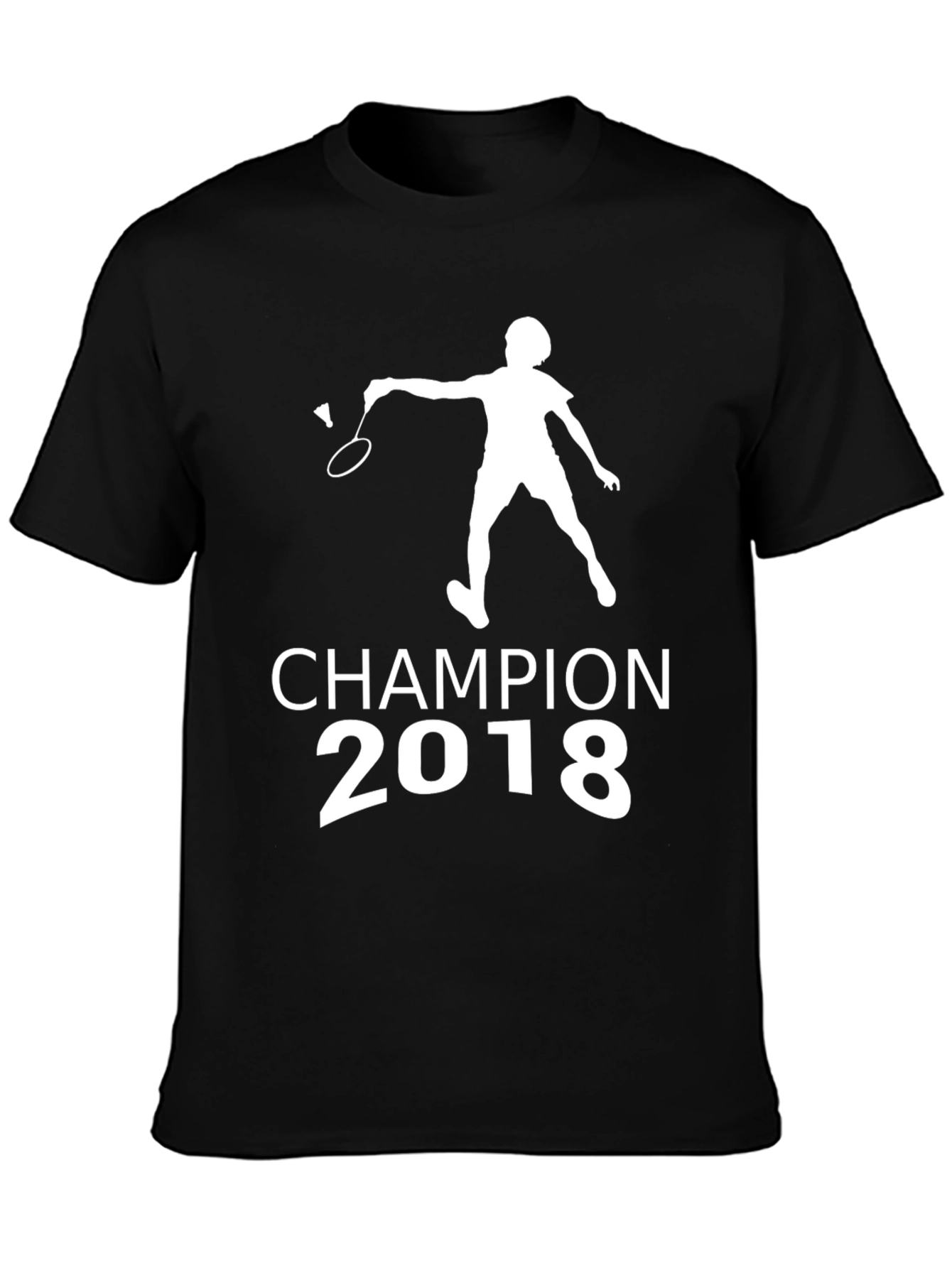 Black Champion 2018 Badminton T-Shirt view 3