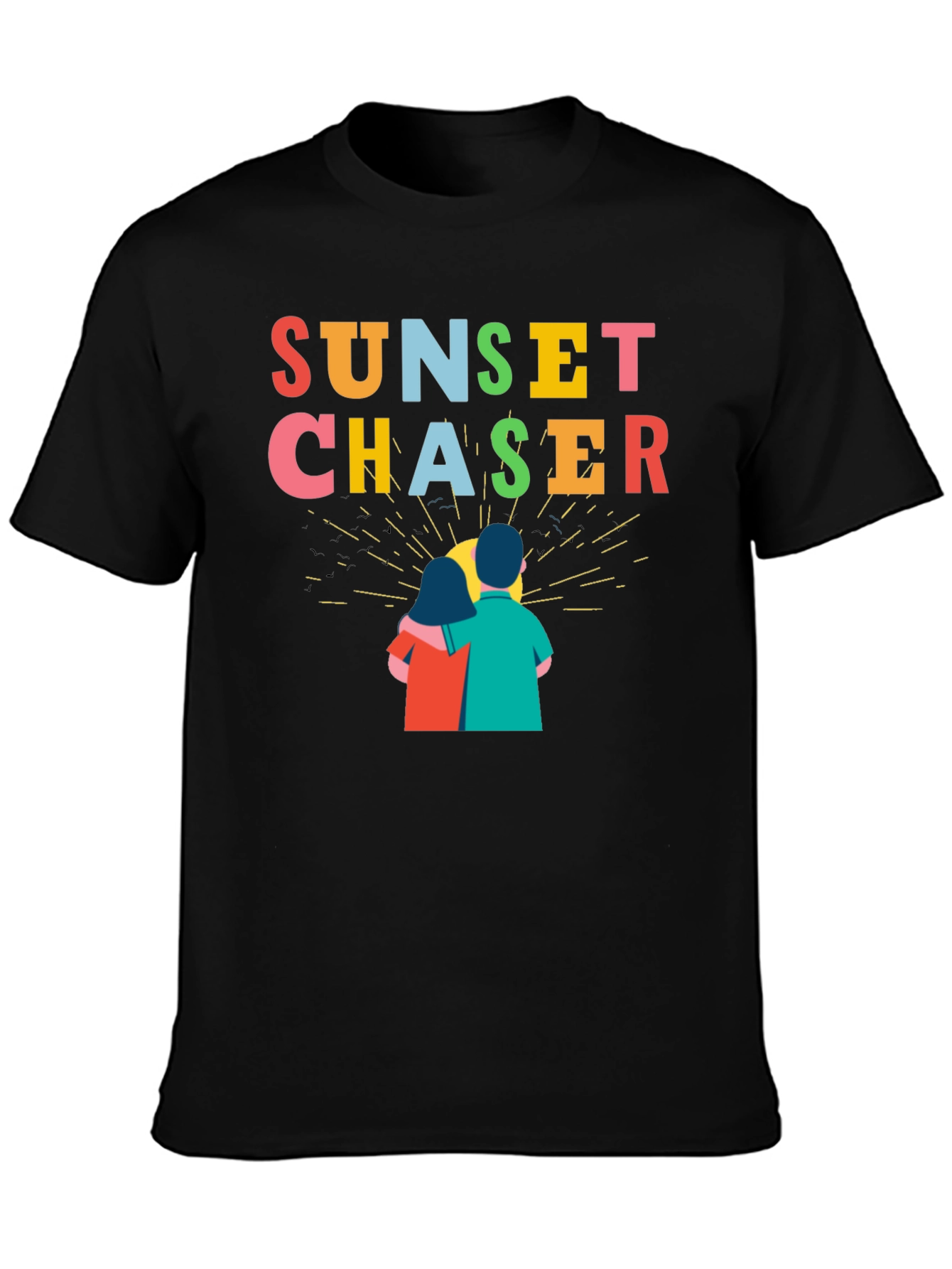 Sunset Chaser Graphic Tee - Couples Design - 3