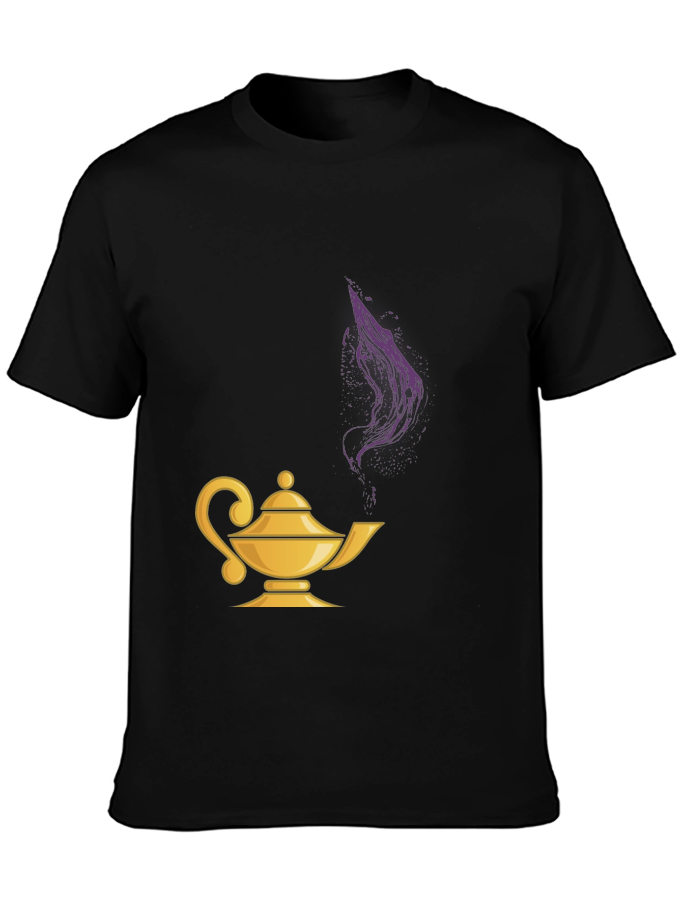 Black Magic Lamp Graphic Tee - Genie Vibes view 3