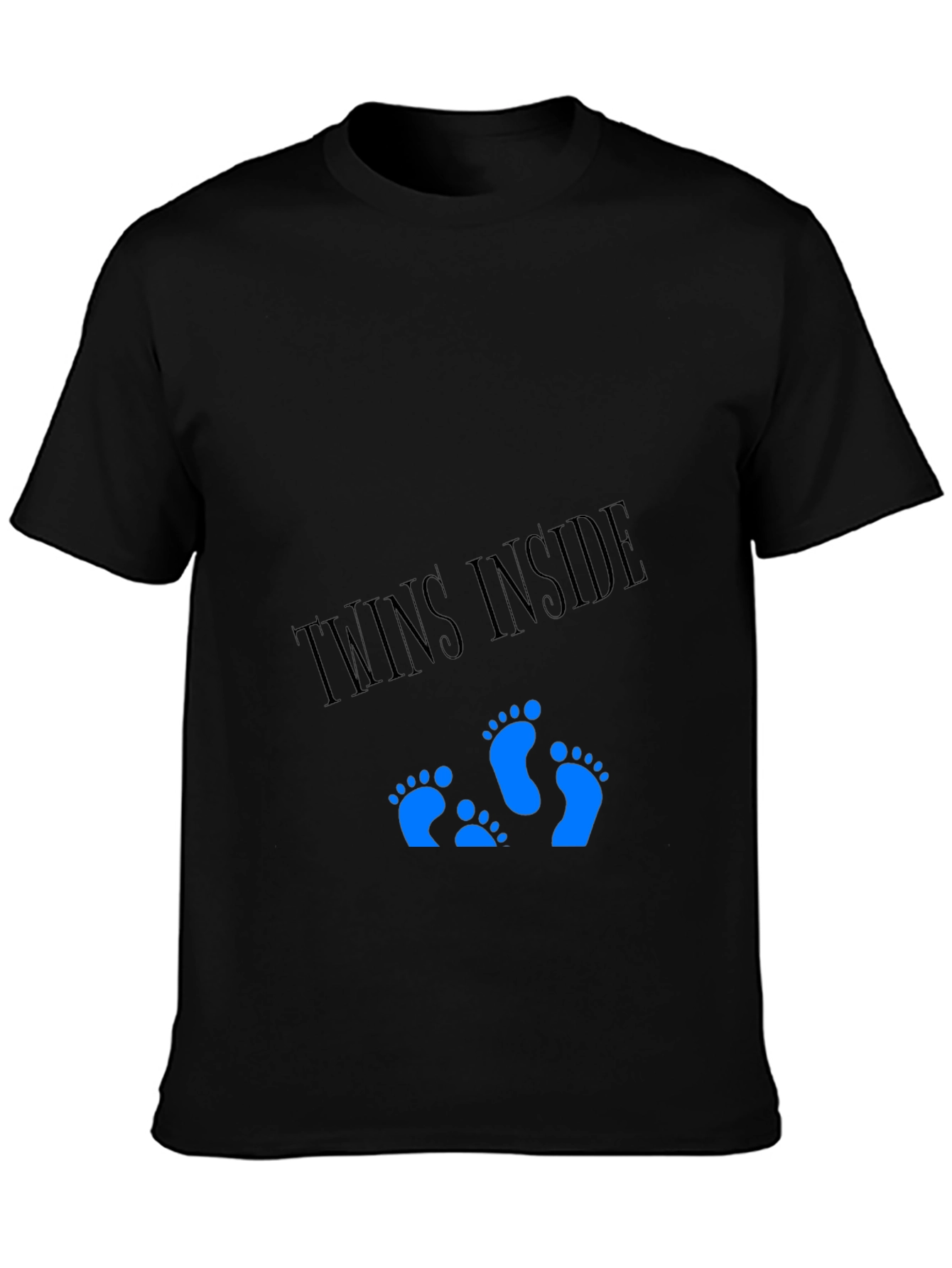 Black Twins Inside T-Shirt - Expecting Dad Tee view 3