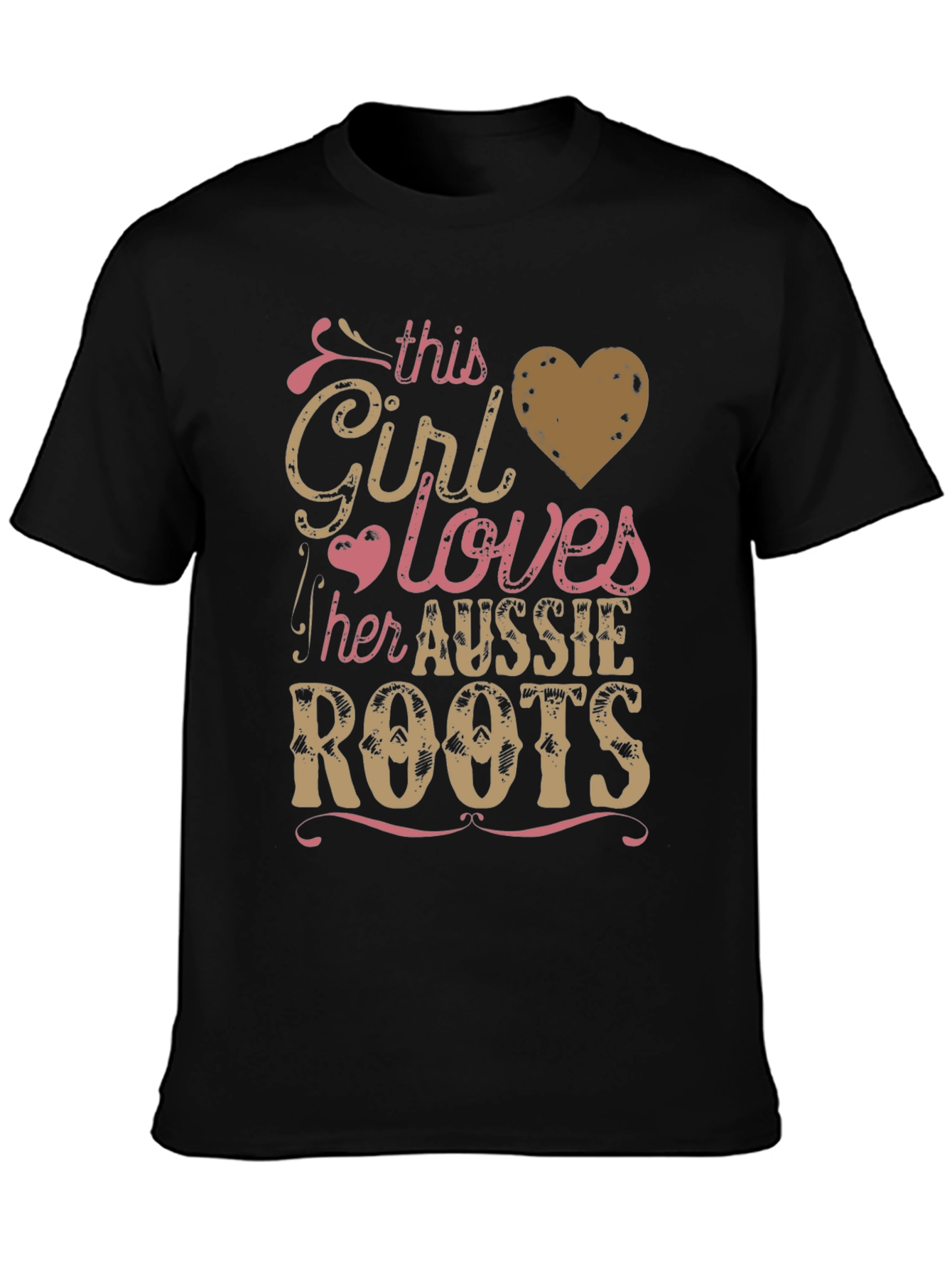 Black Aussie Roots Graphic Tee - Women's view 3