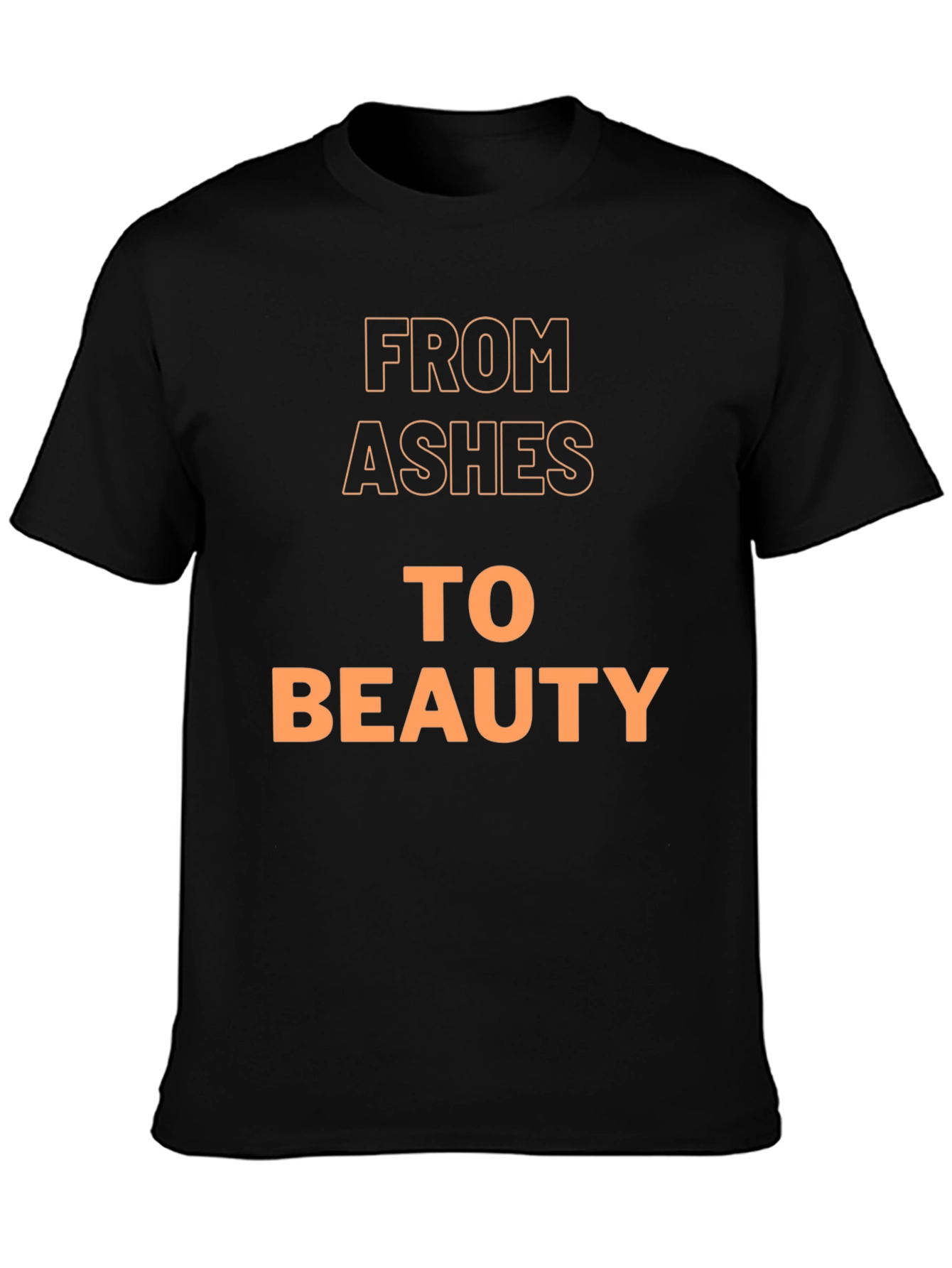Black From Ashes To Beauty Black Graphic Tee view 3