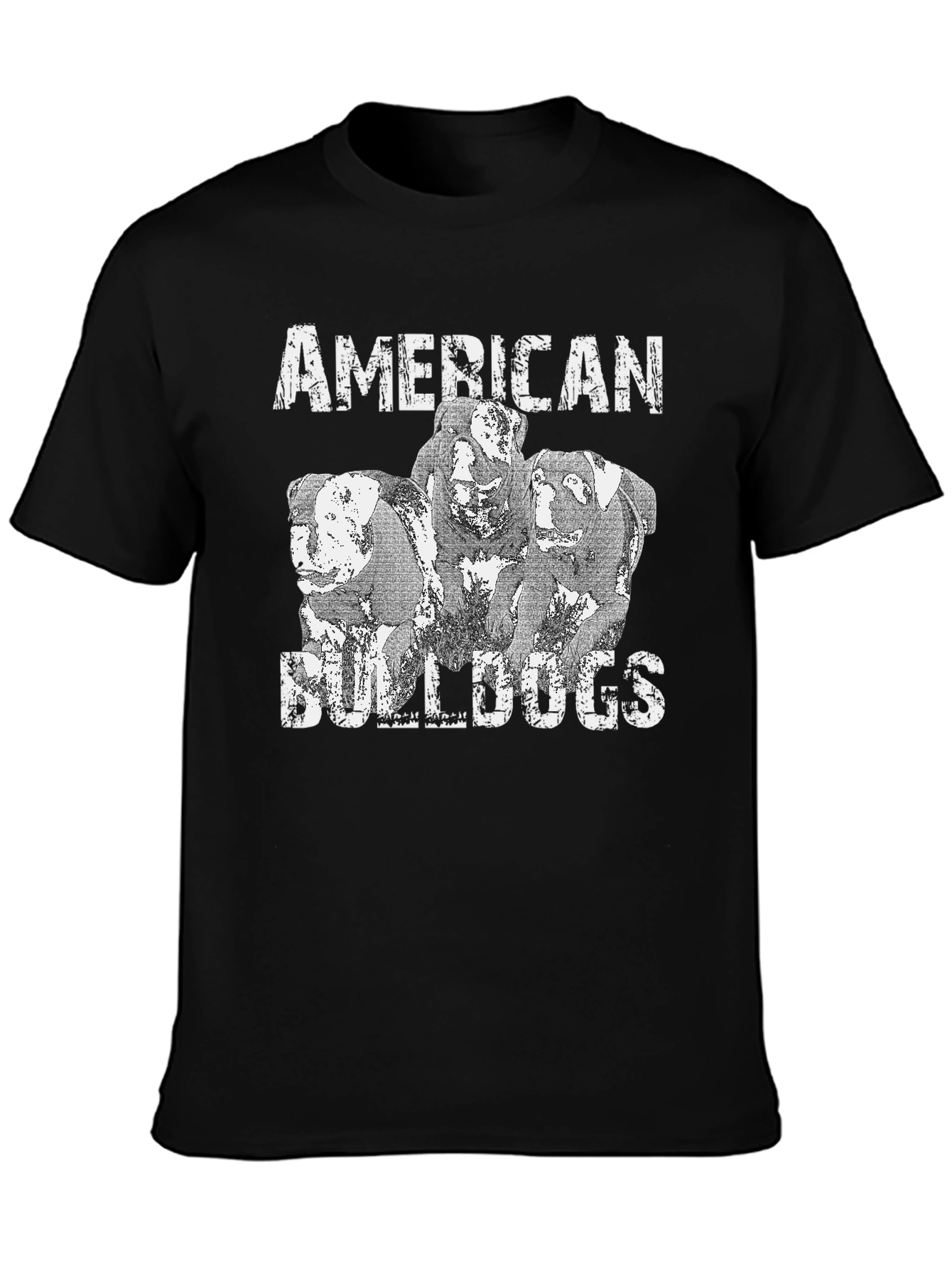 Black American Bulldogs Graphic Tee - Black view 3