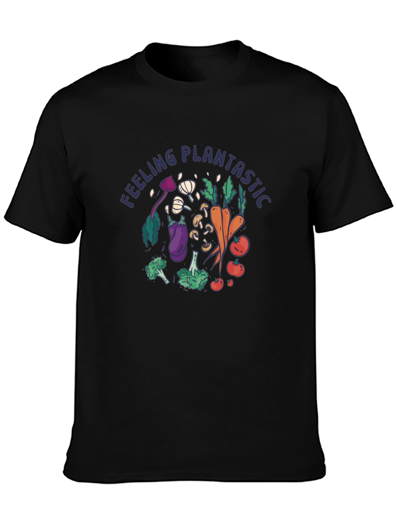 Black Plantastic Vegan T-Shirt - Black view 3